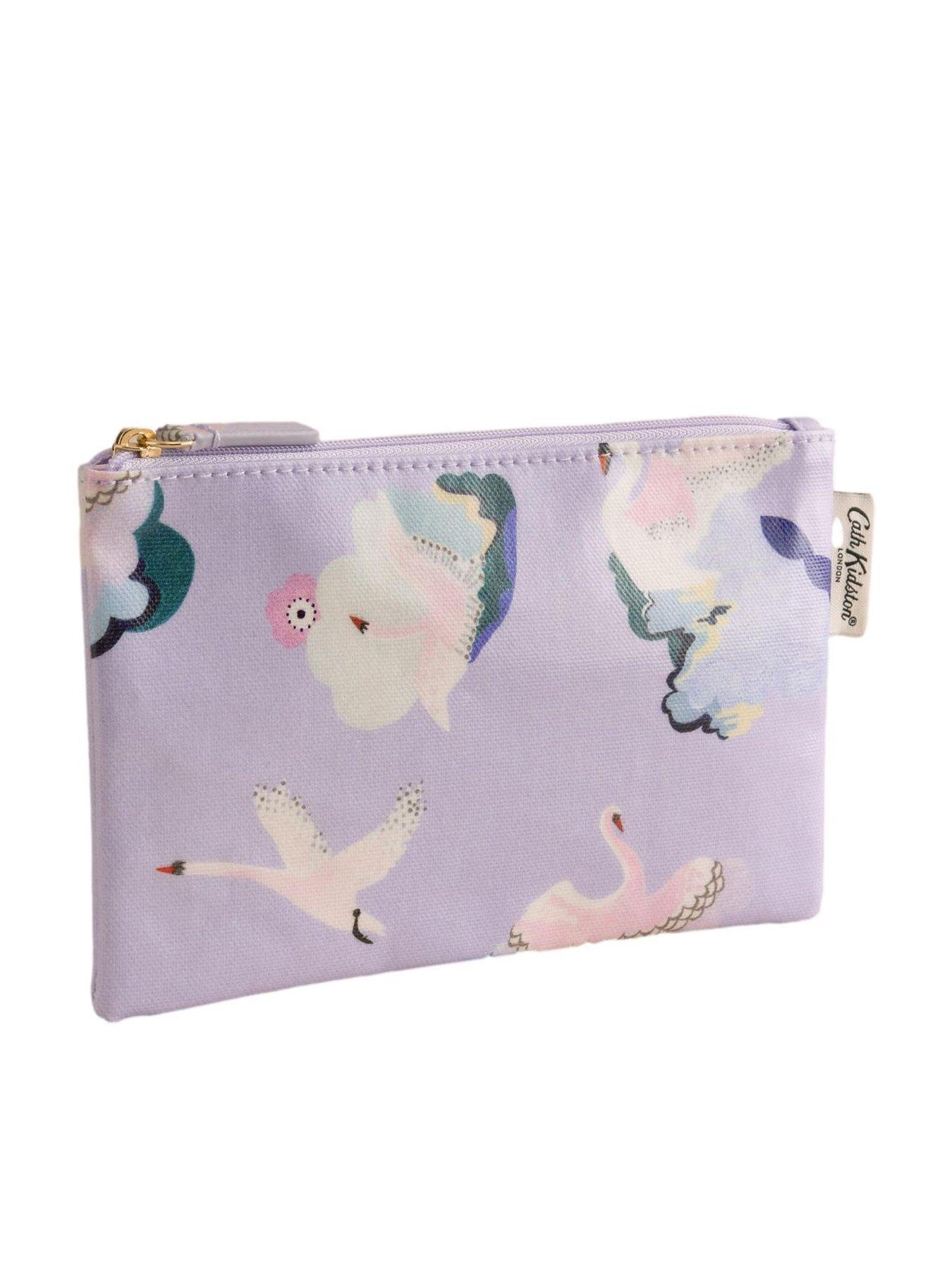 Cath Kidston Swan Print Zipped Purse - Purple