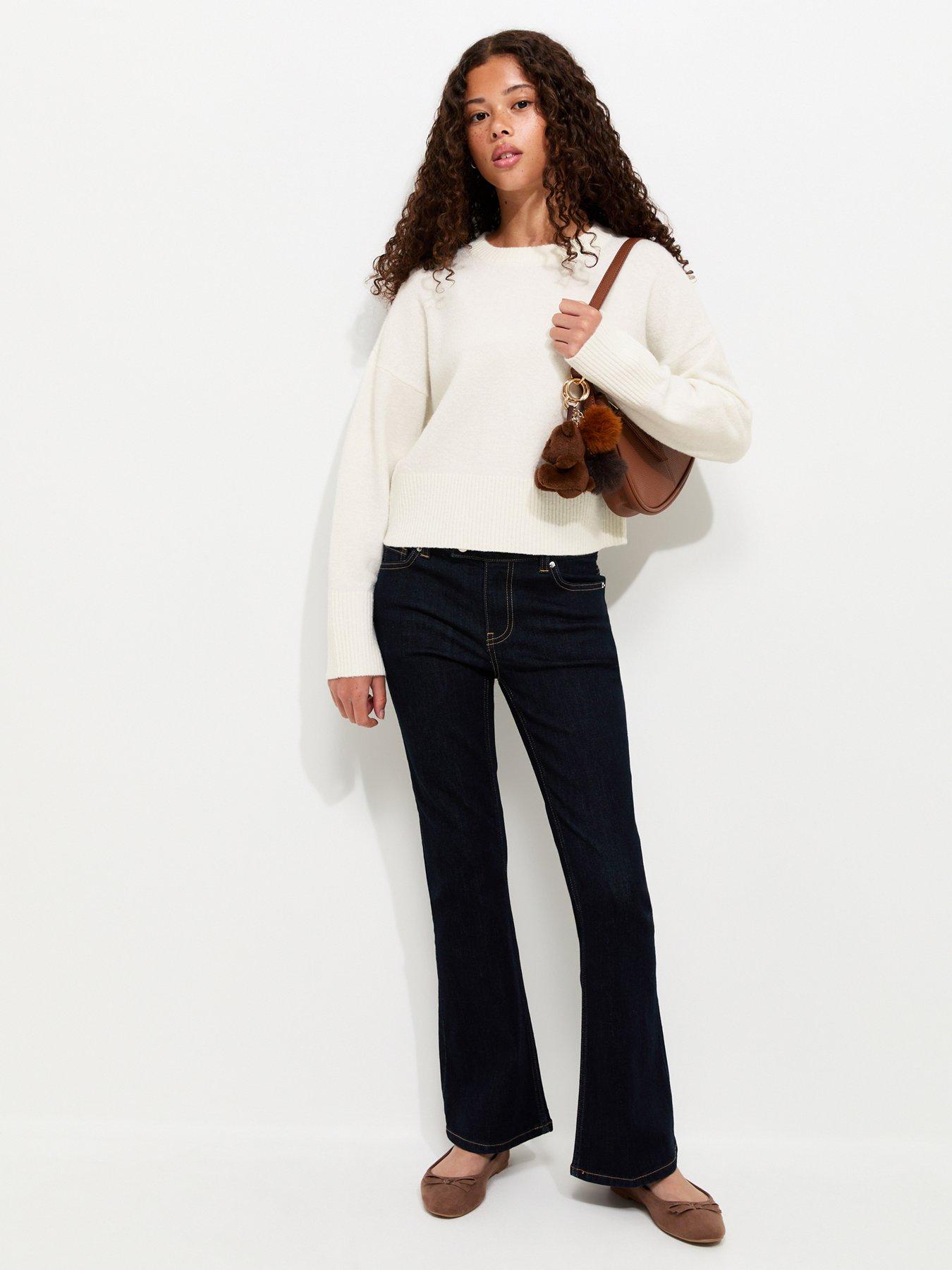 Image 3 of 5 of New Look 915 Girls Off White Knitted Long Sleeve Jumper