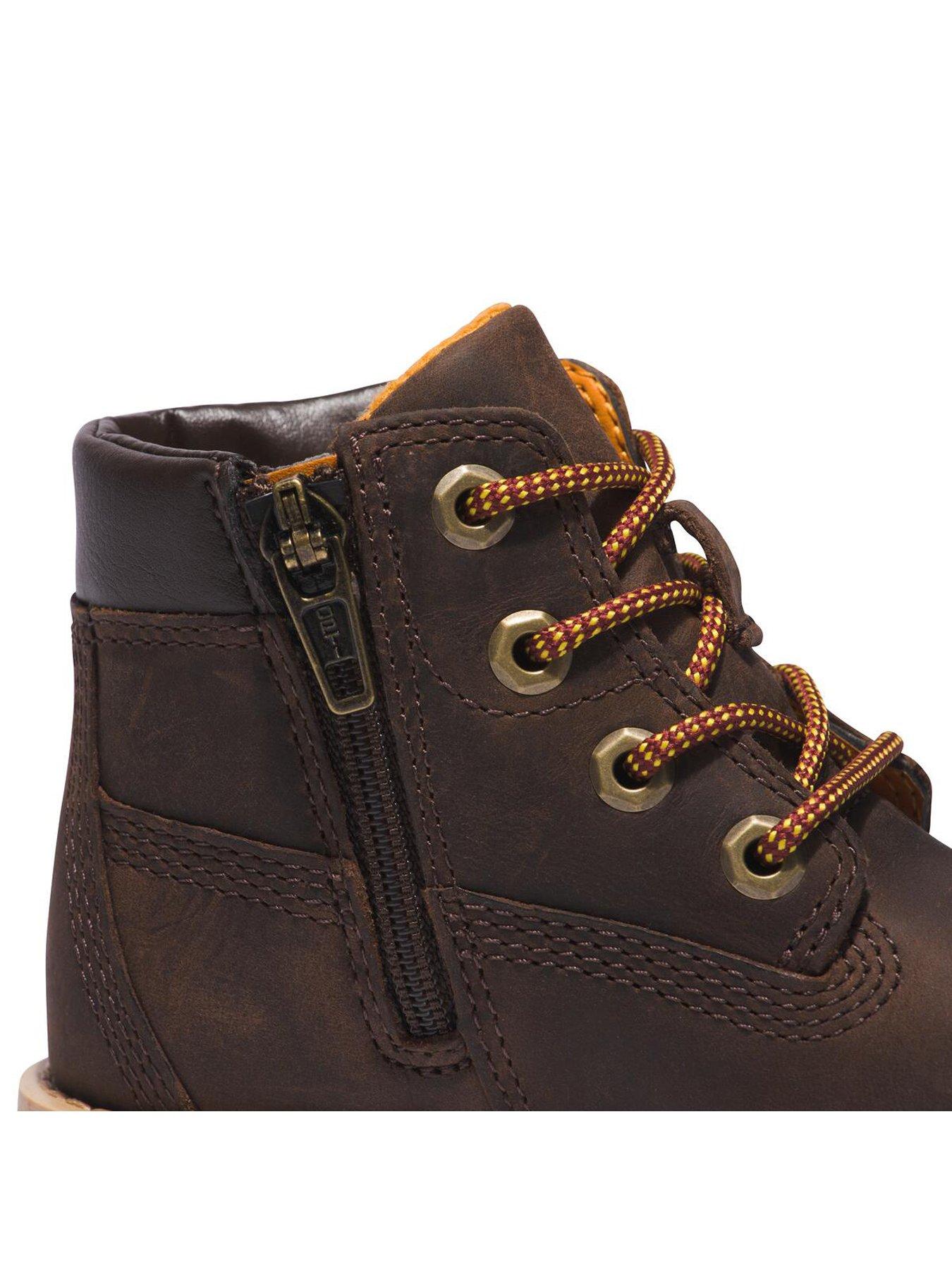 Image 7 of 7 of Timberland Boys Timberland Pokey Pine Mid Lace Up Boots - Brown