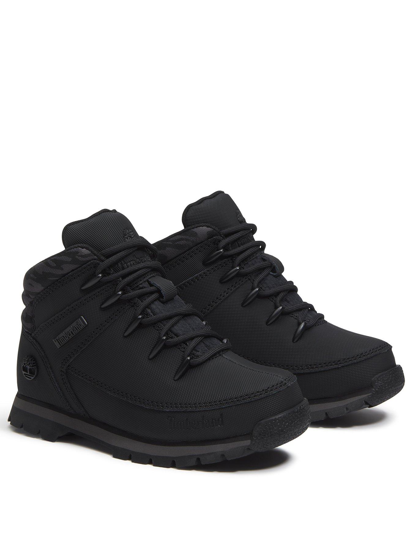 Image 2 of 7 of Timberland Boys Lace-Up Mid Boots - Black