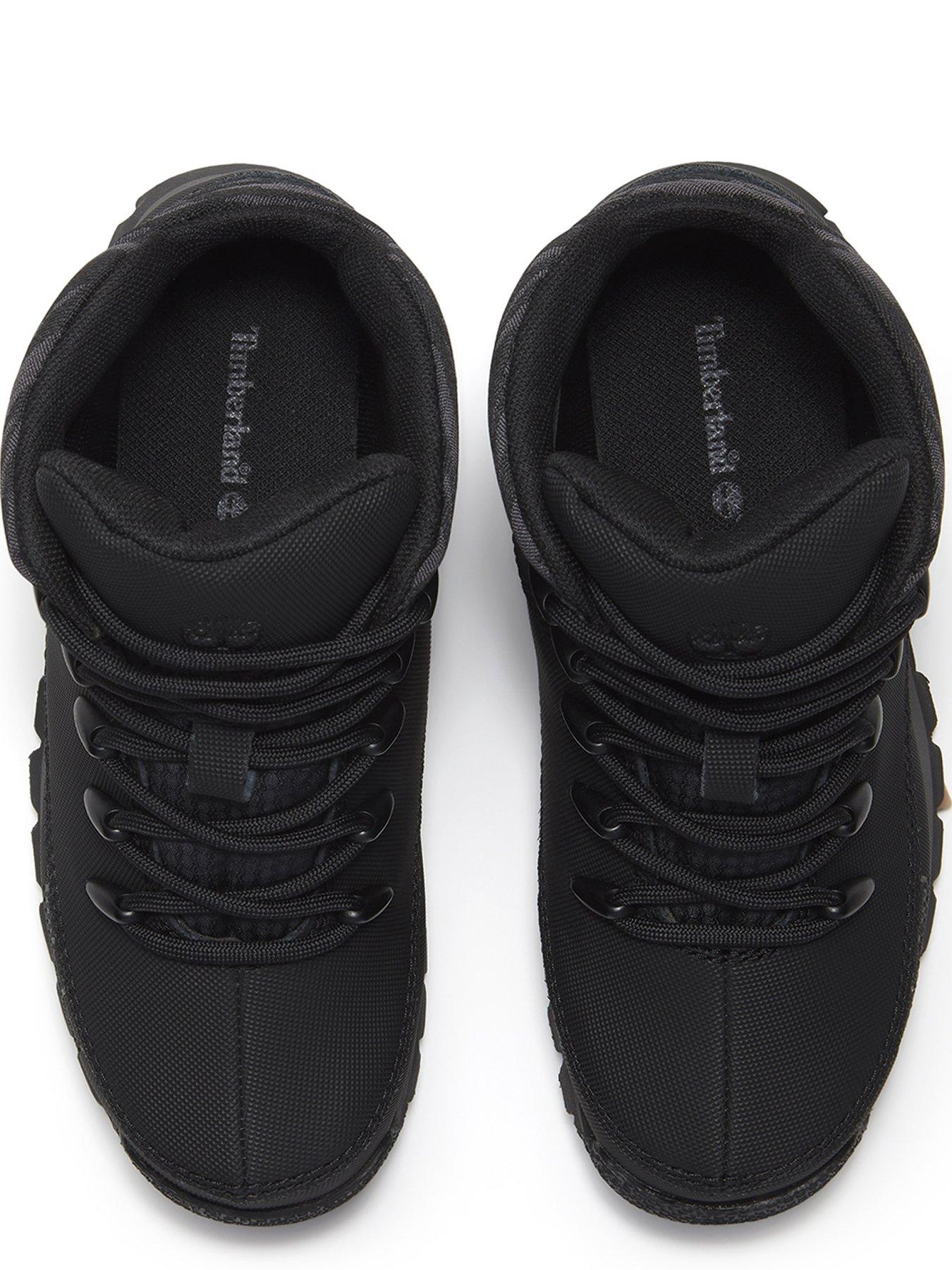Image 4 of 7 of Timberland Boys Lace-Up Mid Boots - Black