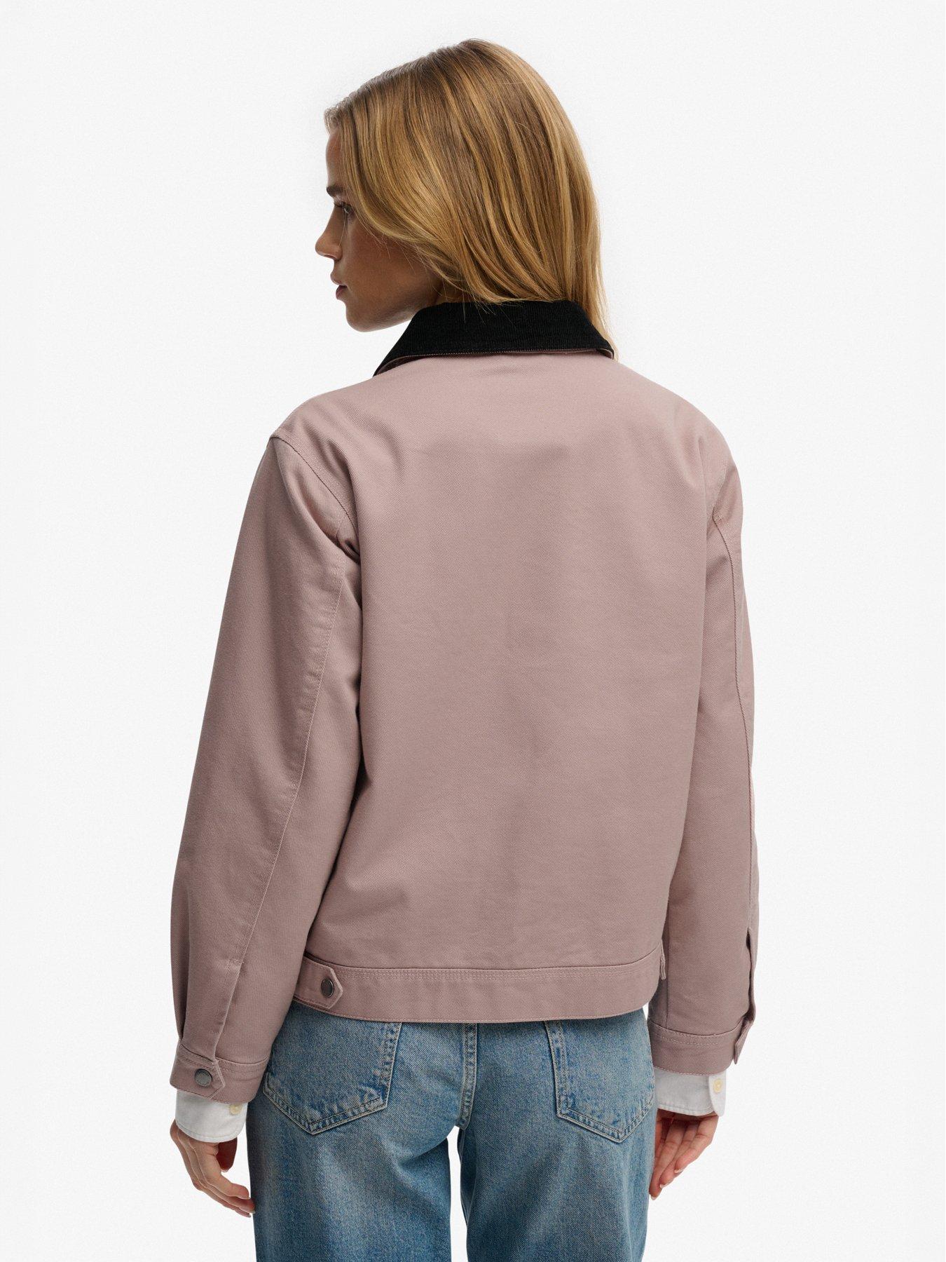 Image 2 of 7 of Superdry Cord Collar Ranch Jacket - Brown