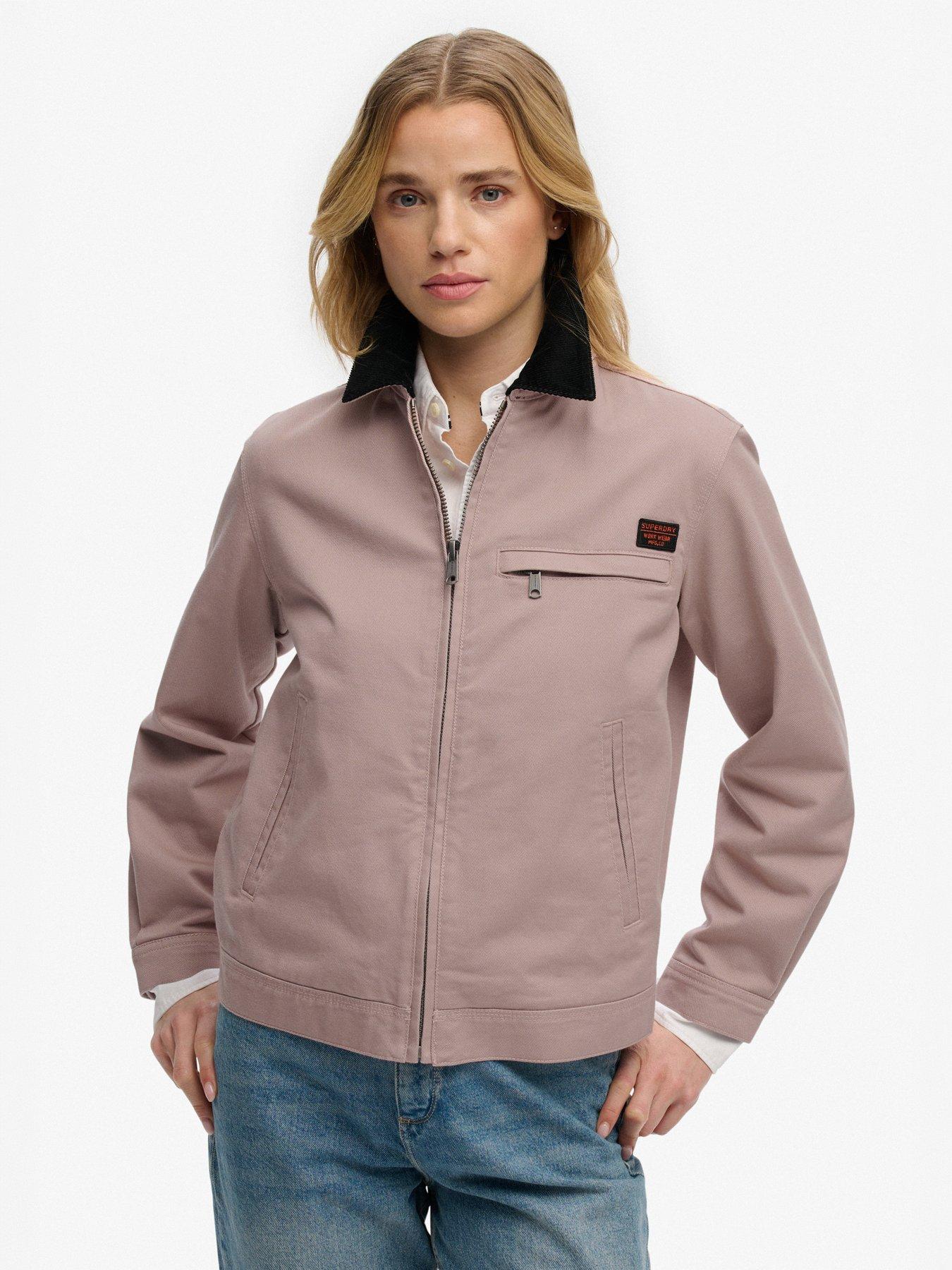 Image 5 of 7 of Superdry Cord Collar Ranch Jacket - Brown