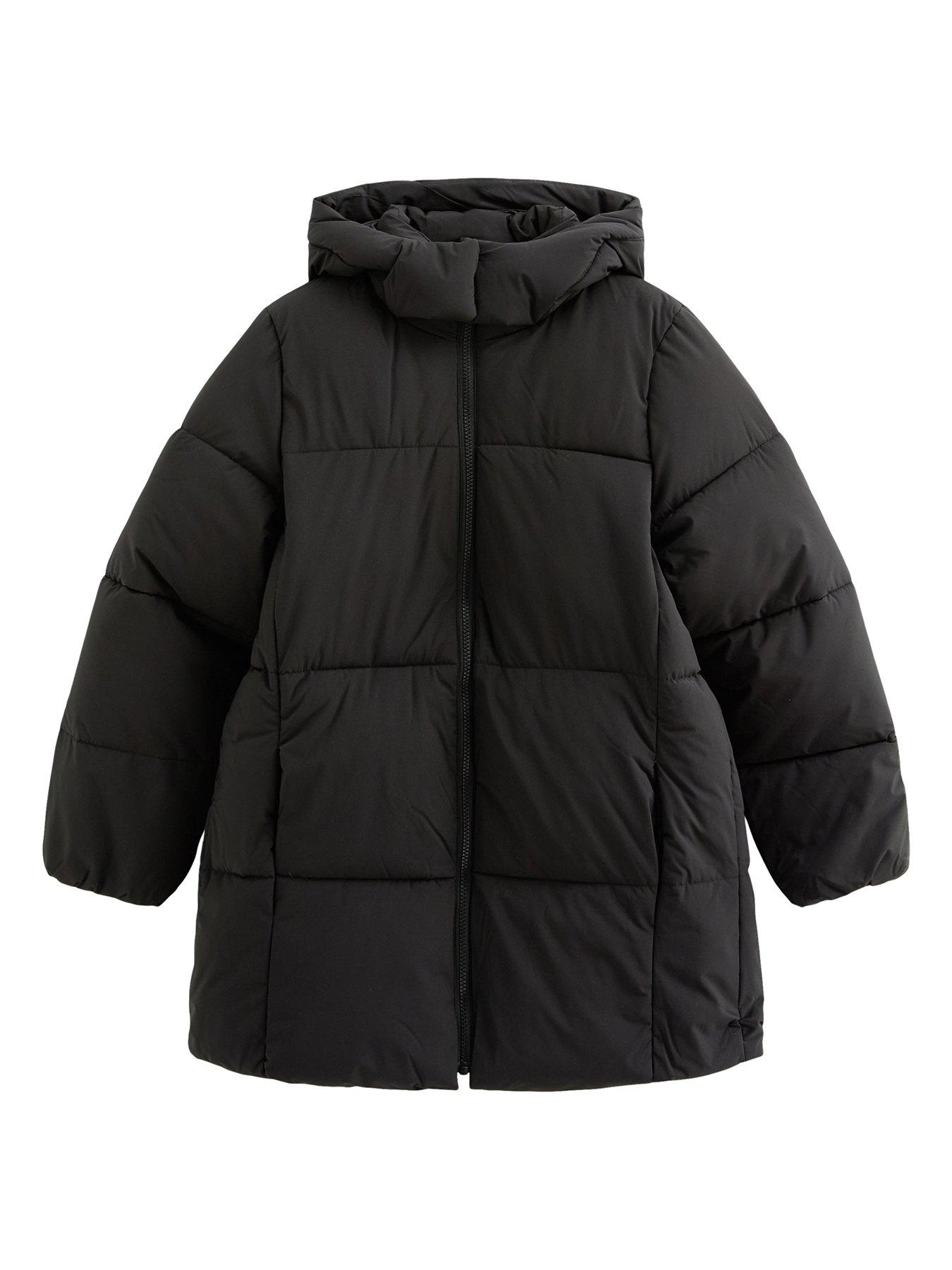 Image 5 of 5 of New Look 915 Girls Black Regular Long Line Puffer Jacket