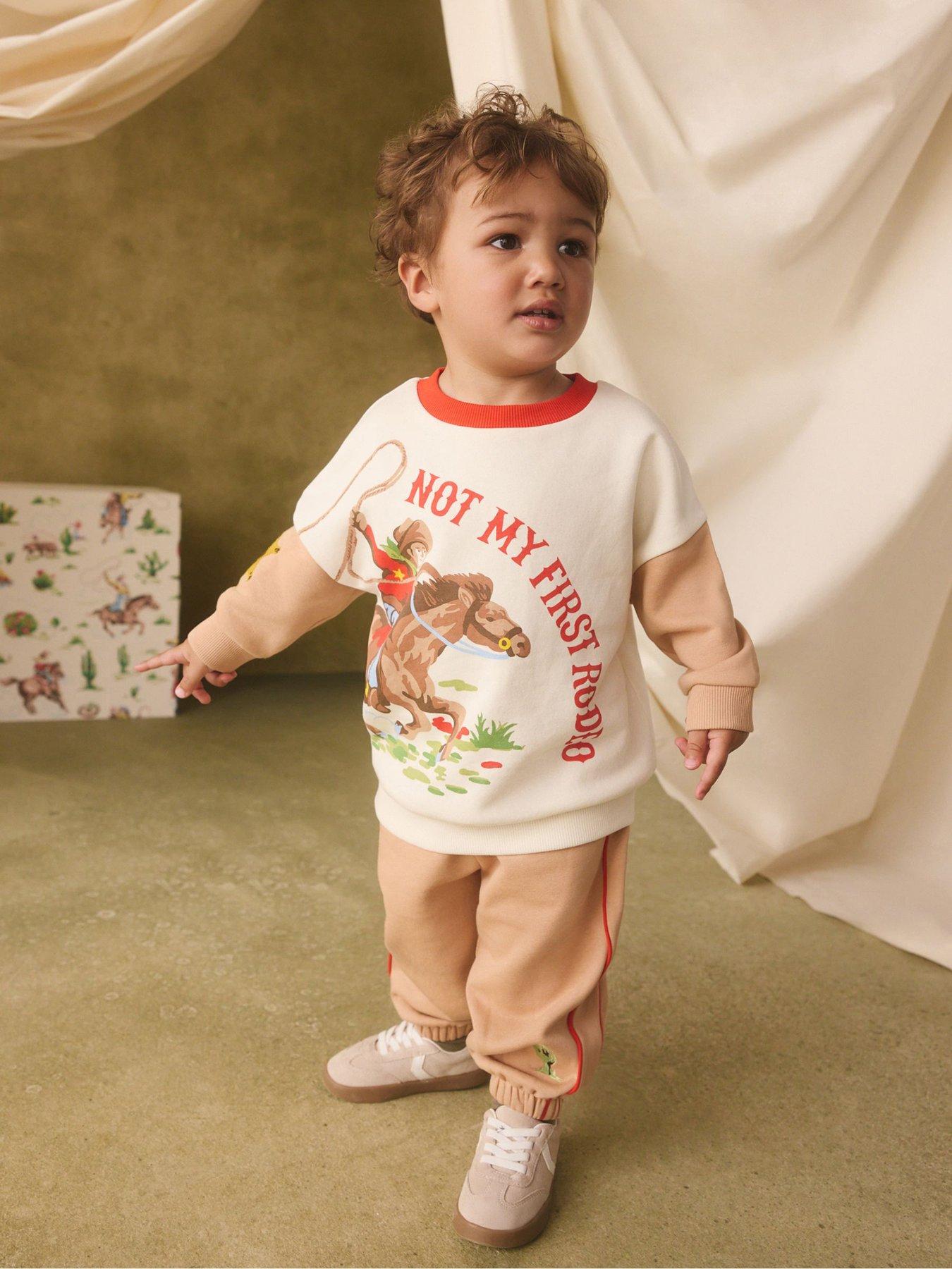 Image 1 of 7 of Cath Kidston Younger Boys 2 Piece Sweat Set - Multi