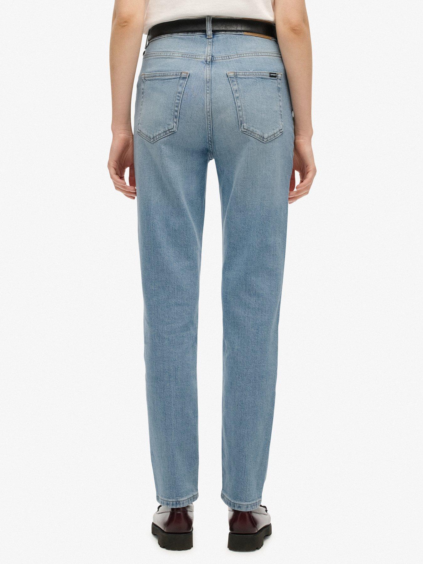 Image 2 of 6 of Superdry High Rise Mom Jeans - Blue