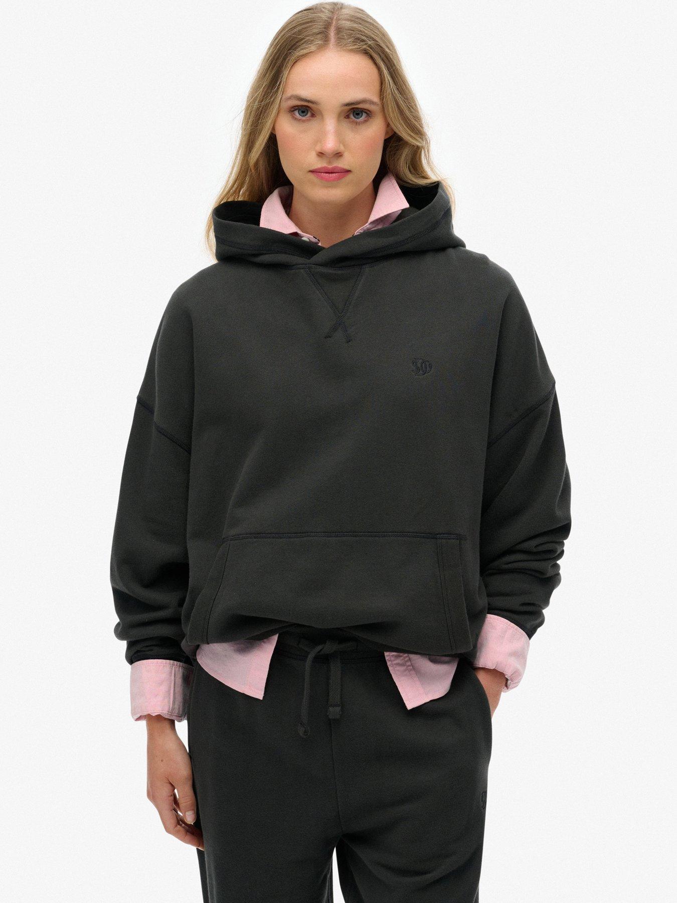 Superdry Studios Relaxed Hoodie - Black