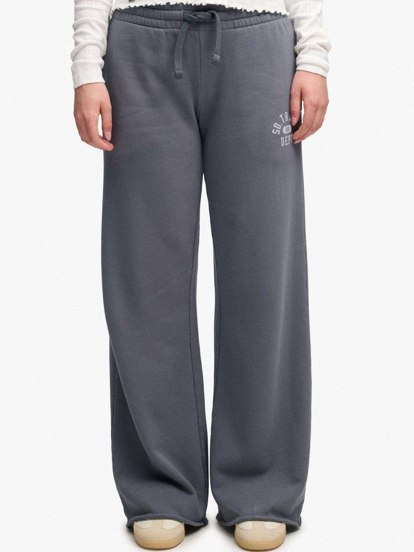 Image 1 of 5 of Superdry Athletic Essentials Straight Joggers - Grey