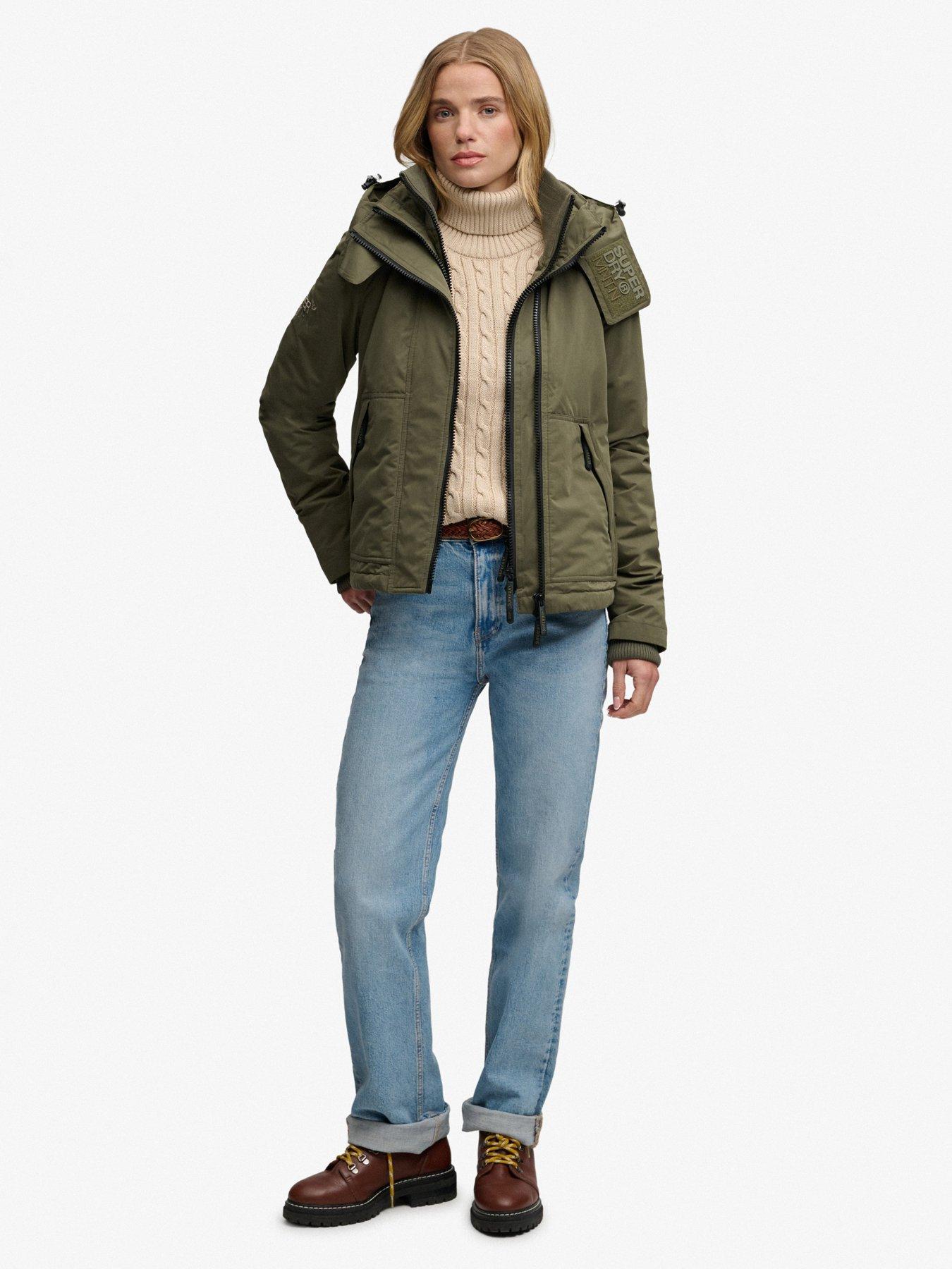 Image 3 of 7 of Superdry Hooded Microfibre Arctic Windcheater Jacket - Green