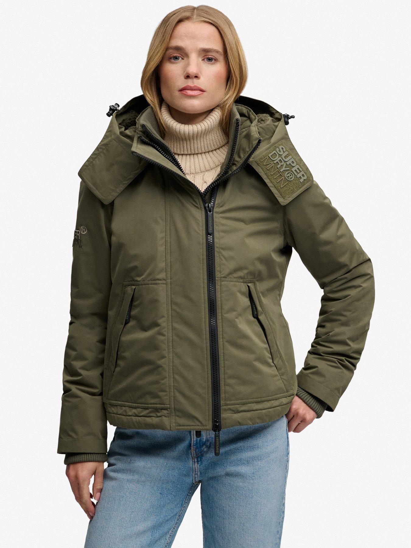 Image 4 of 7 of Superdry Hooded Microfibre Arctic Windcheater Jacket - Green