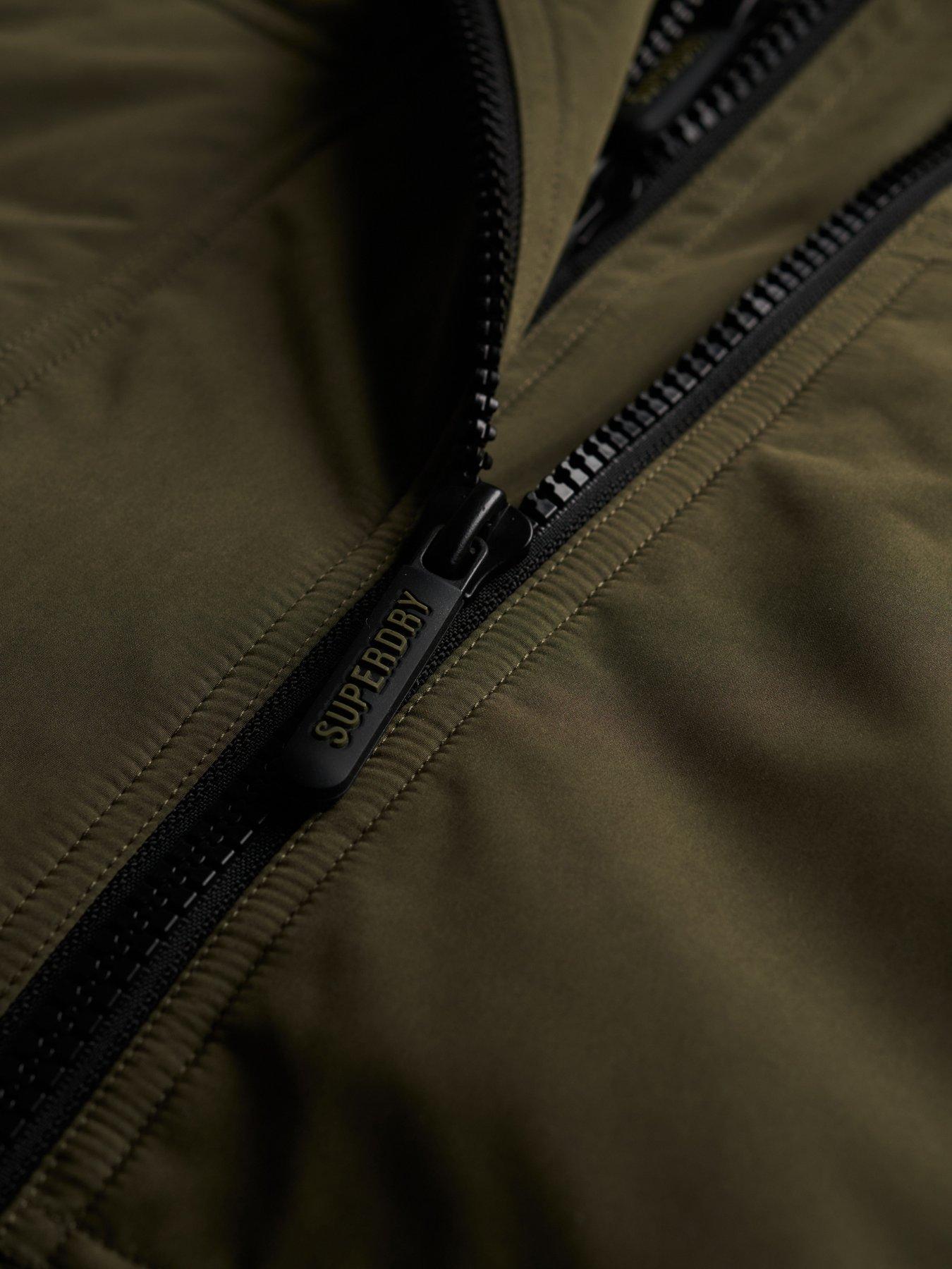 Image 7 of 7 of Superdry Hooded Microfibre Arctic Windcheater Jacket - Green