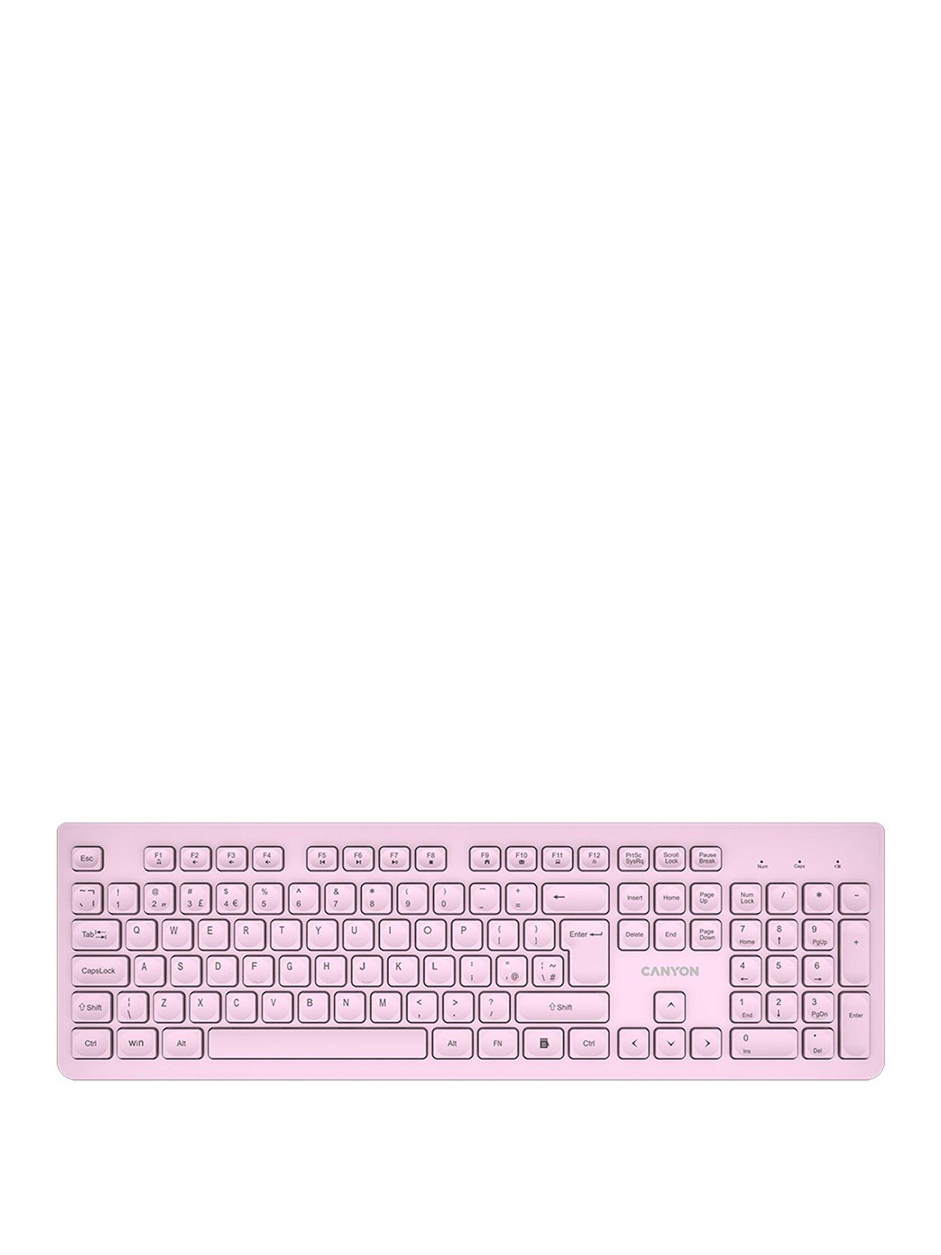 Image 1 of 5 of Canyon keyboard HKB-W01 Wireless Pink