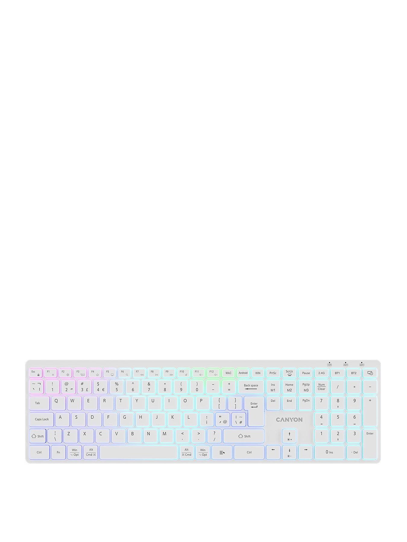 Canyon CANYON keyboard HKB-W11 Wireless White