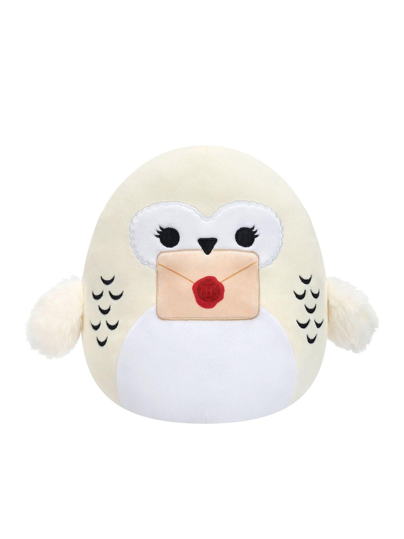 Image 1 of 6 of Squishmallows SQWB - Little Plush (8" WB - Harry Potter - Hedwig Holding Letter) (CP of 6 - Polybagged + UPC Sticker)