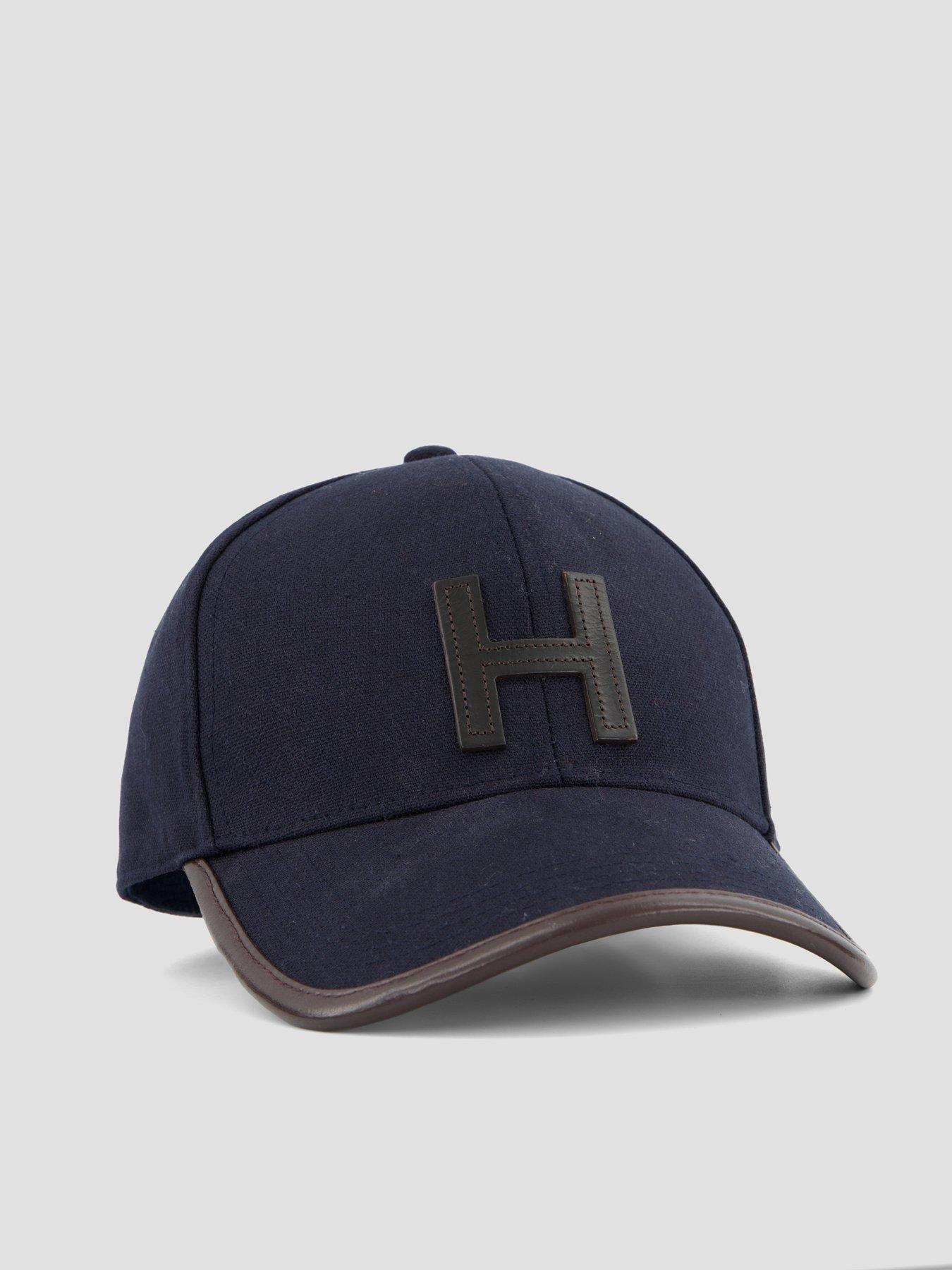 Image 3 of 4 of Hackett H Trim Cotton Baseball Cap - Blue
