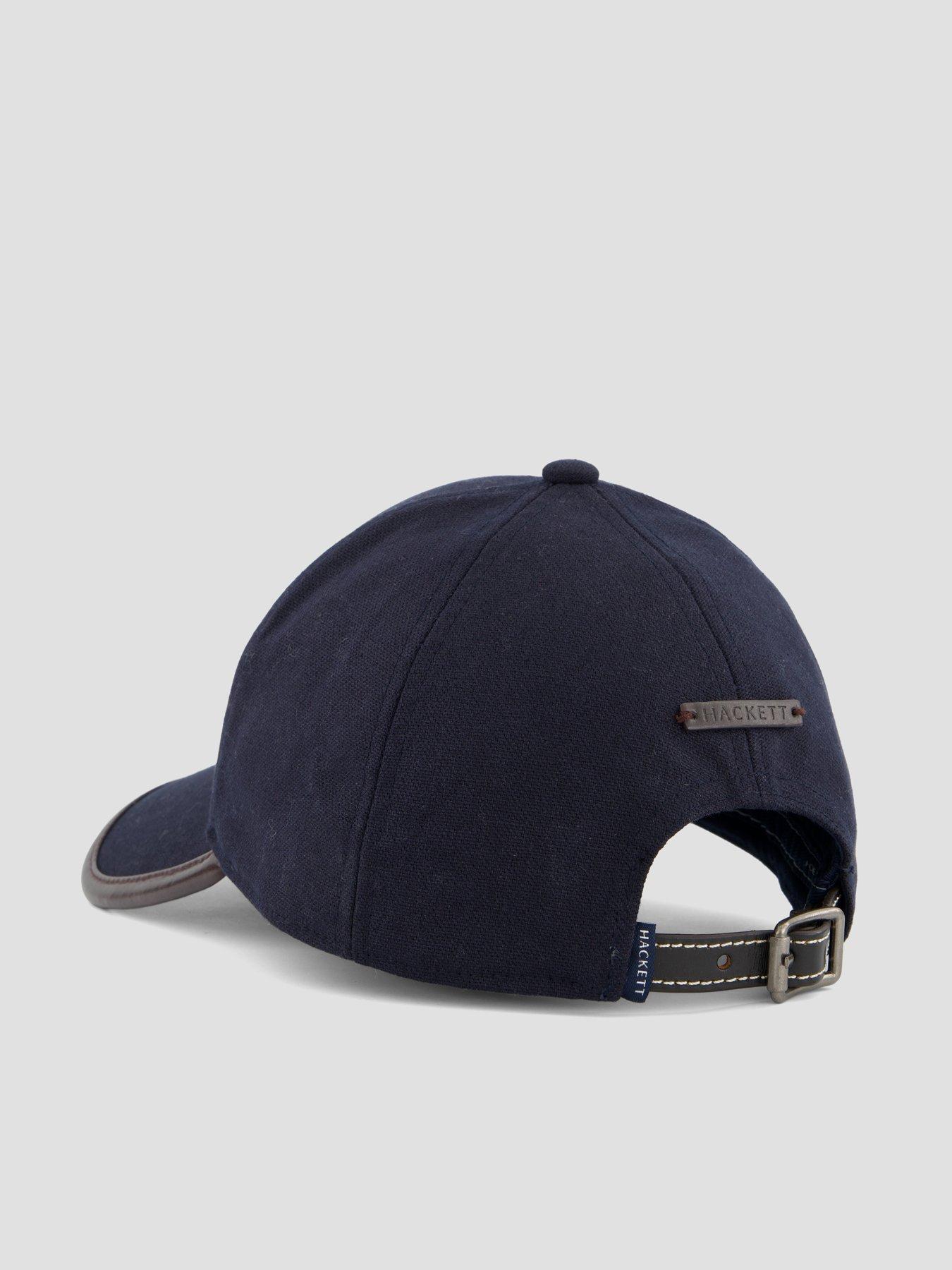 Image 4 of 4 of Hackett H Trim Cotton Baseball Cap - Blue