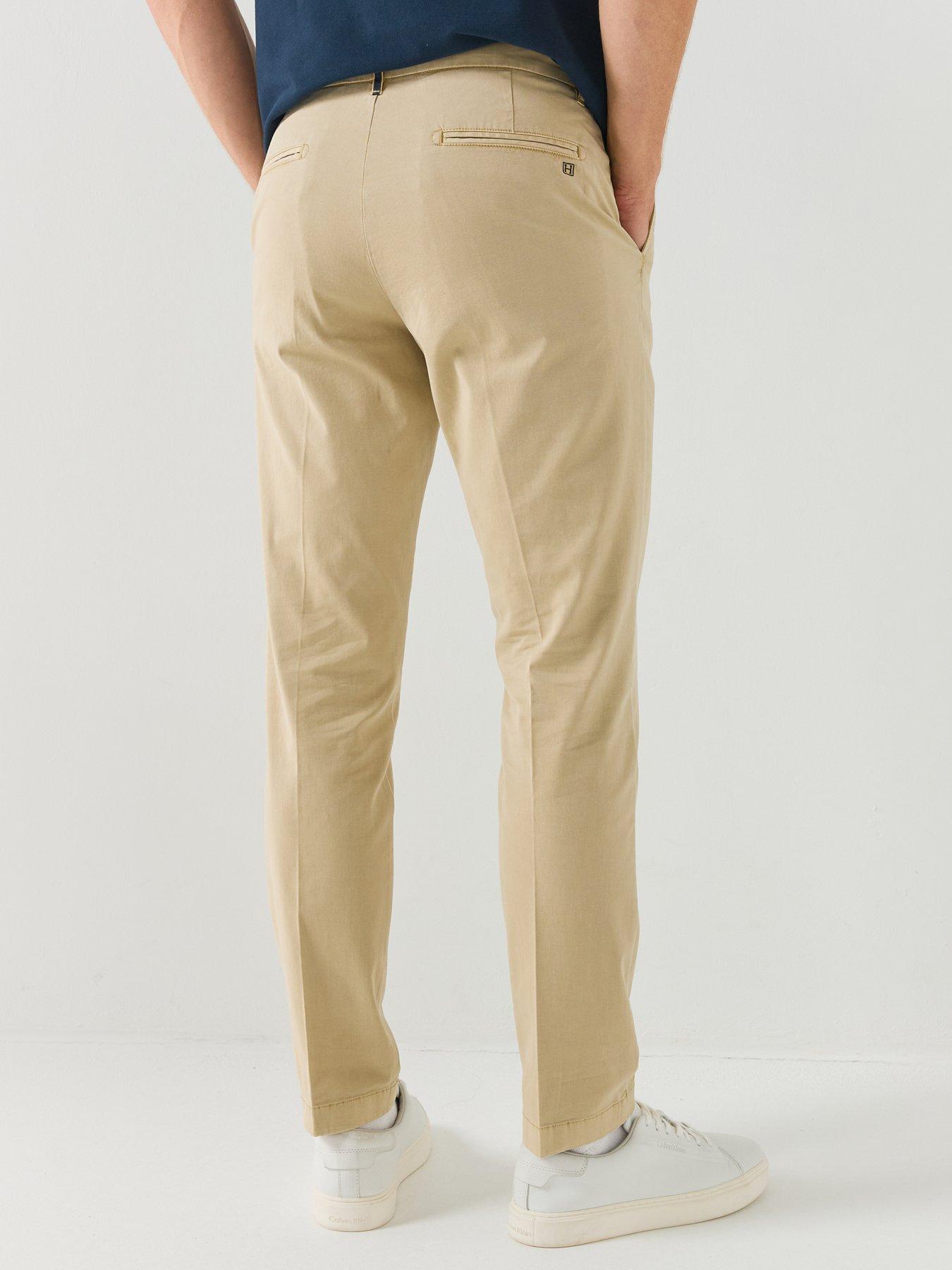 Image 2 of 6 of Hackett Mens Heritage Ken Cotton Stretch Chino Trousers - Beige