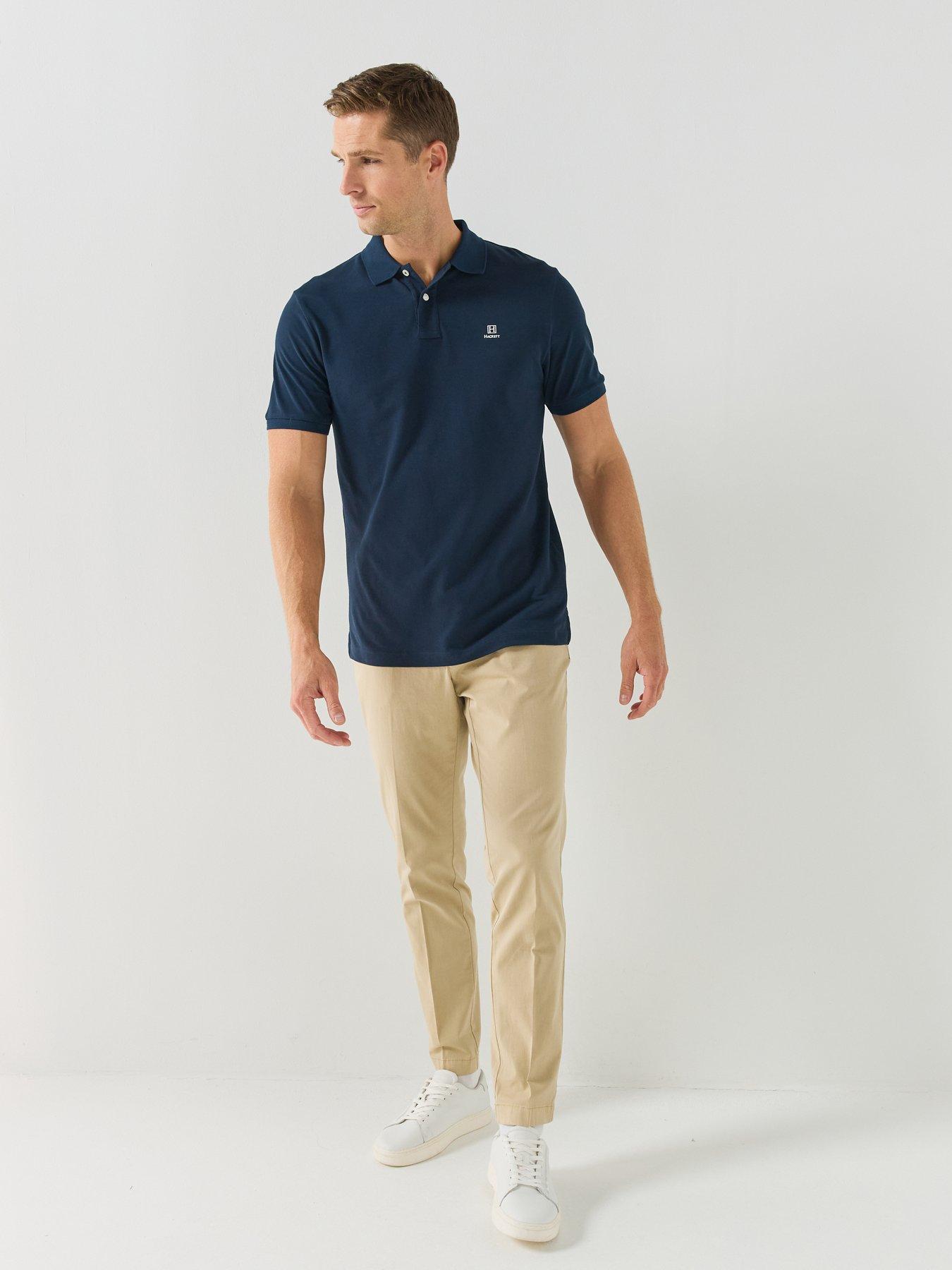 Image 3 of 6 of Hackett Mens Heritage Ken Cotton Stretch Chino Trousers - Beige