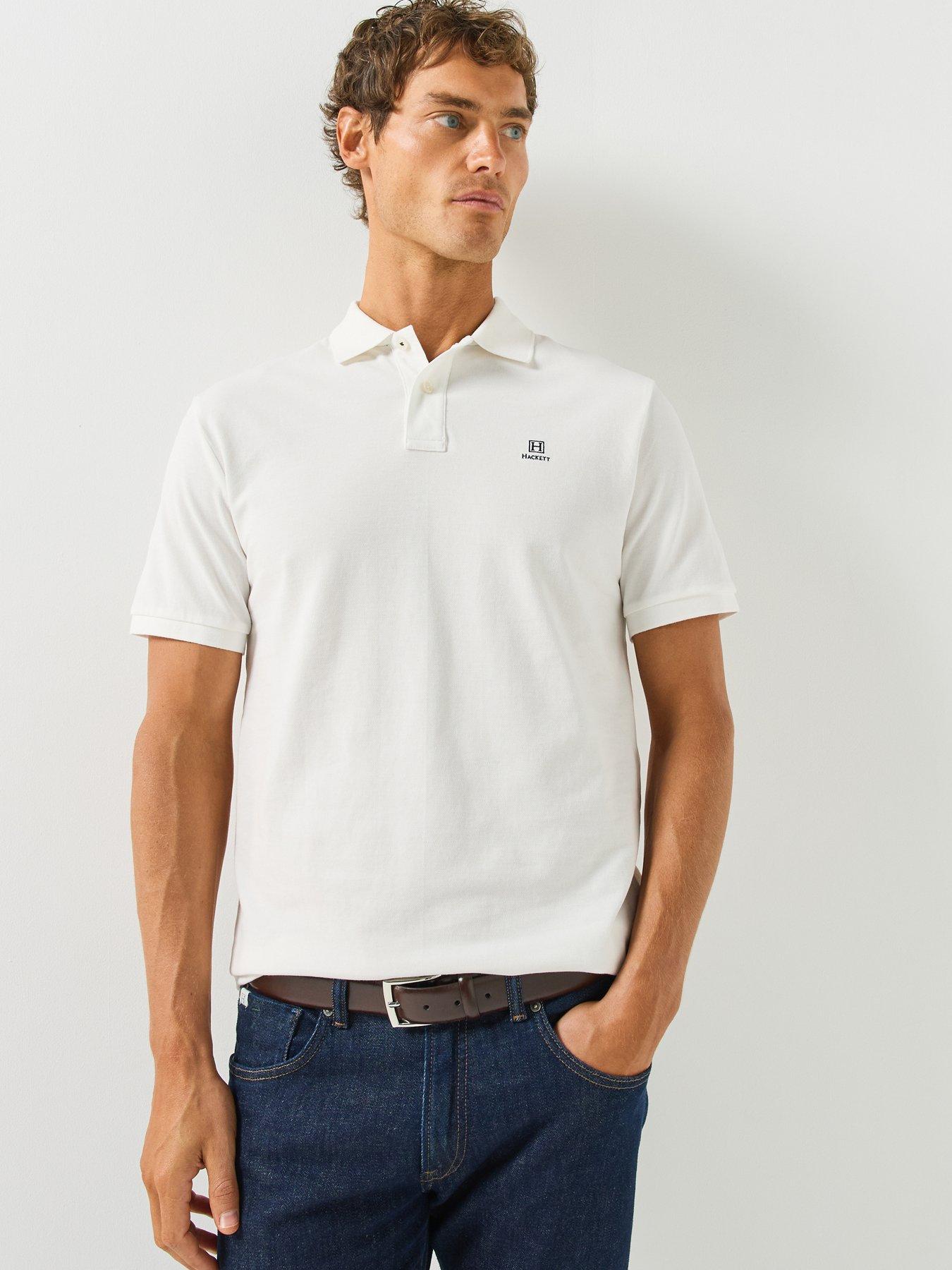 Hackett Heritage Small Logo Polo Shirt - Cream