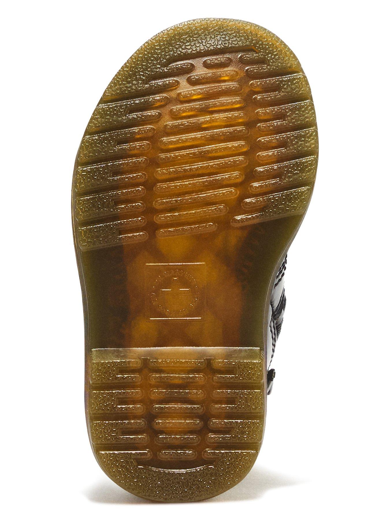 Image 5 of 7 of Dr Martens Infant 1460 4 Eye Patent Boot - Black
