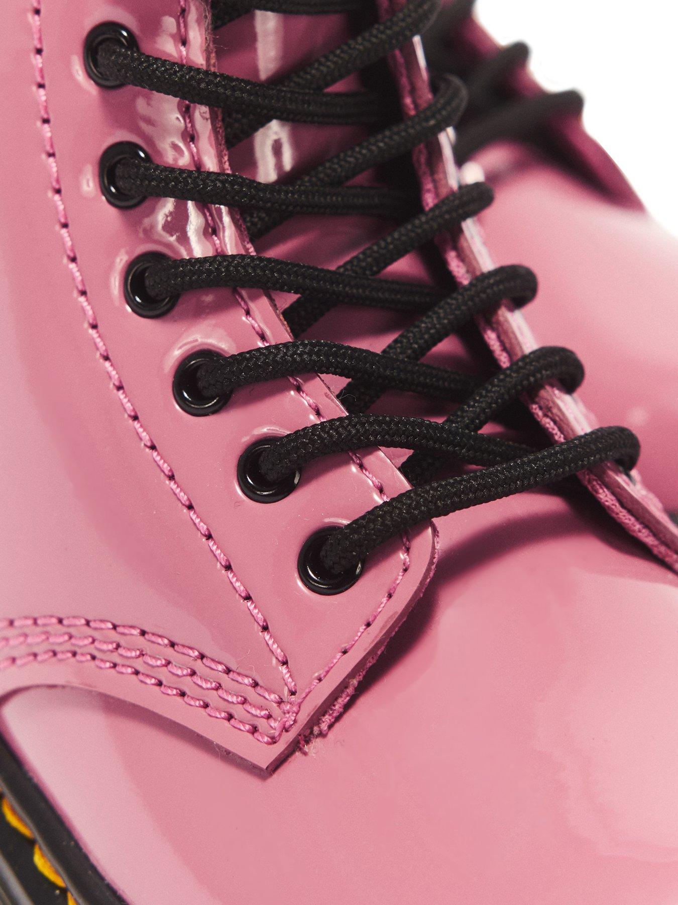 Image 6 of 7 of Dr Martens Toddler 1460 8 Eye Patent Boot - Pink