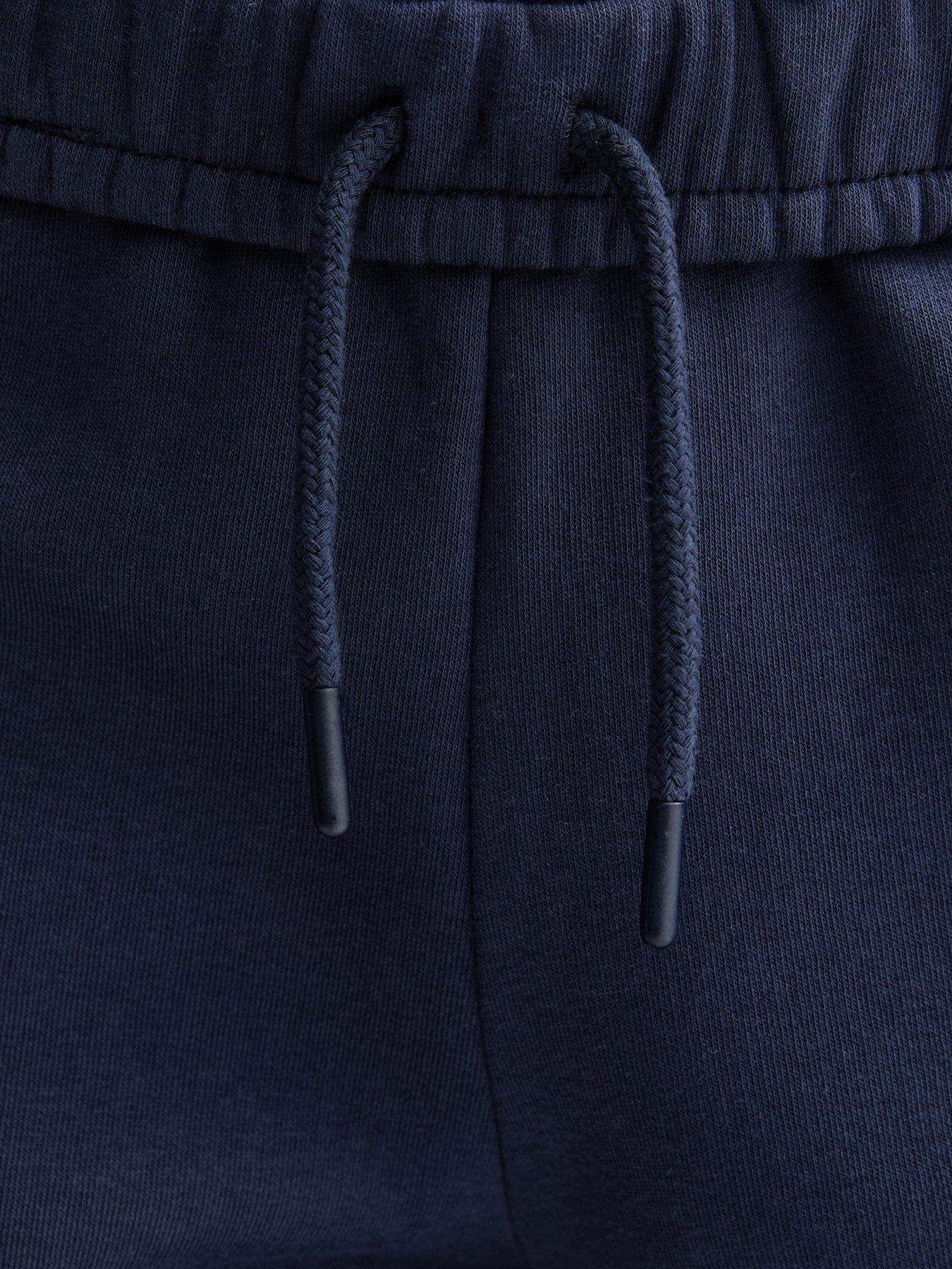 Image 5 of 5 of New Look 915 Girls Foldover Waist Super Wide Leg Jogging Bottoms - Dark Blue