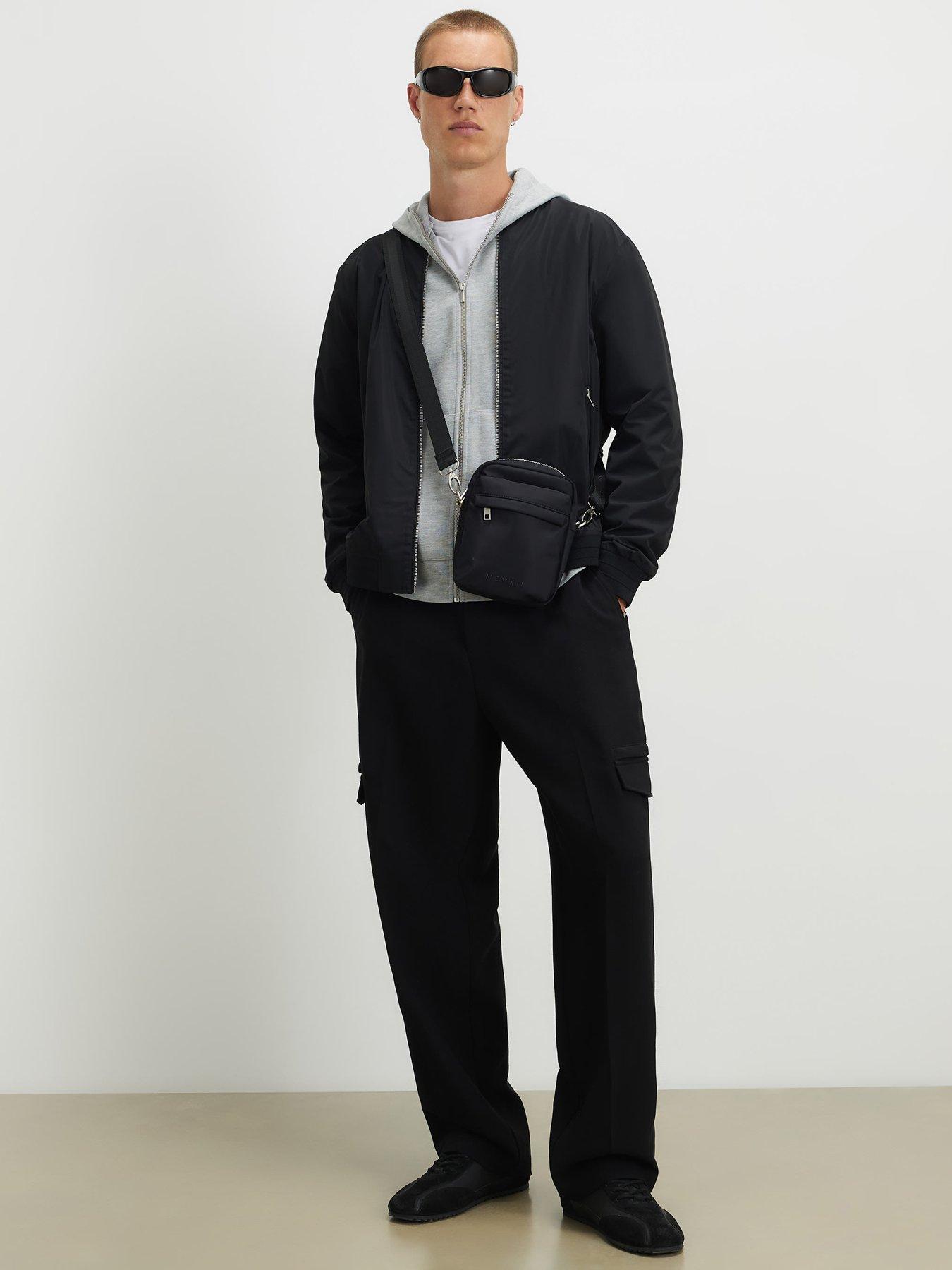 Image 3 of 6 of River Island Premium Oversized Fit Zipped Hoodie - Grey
