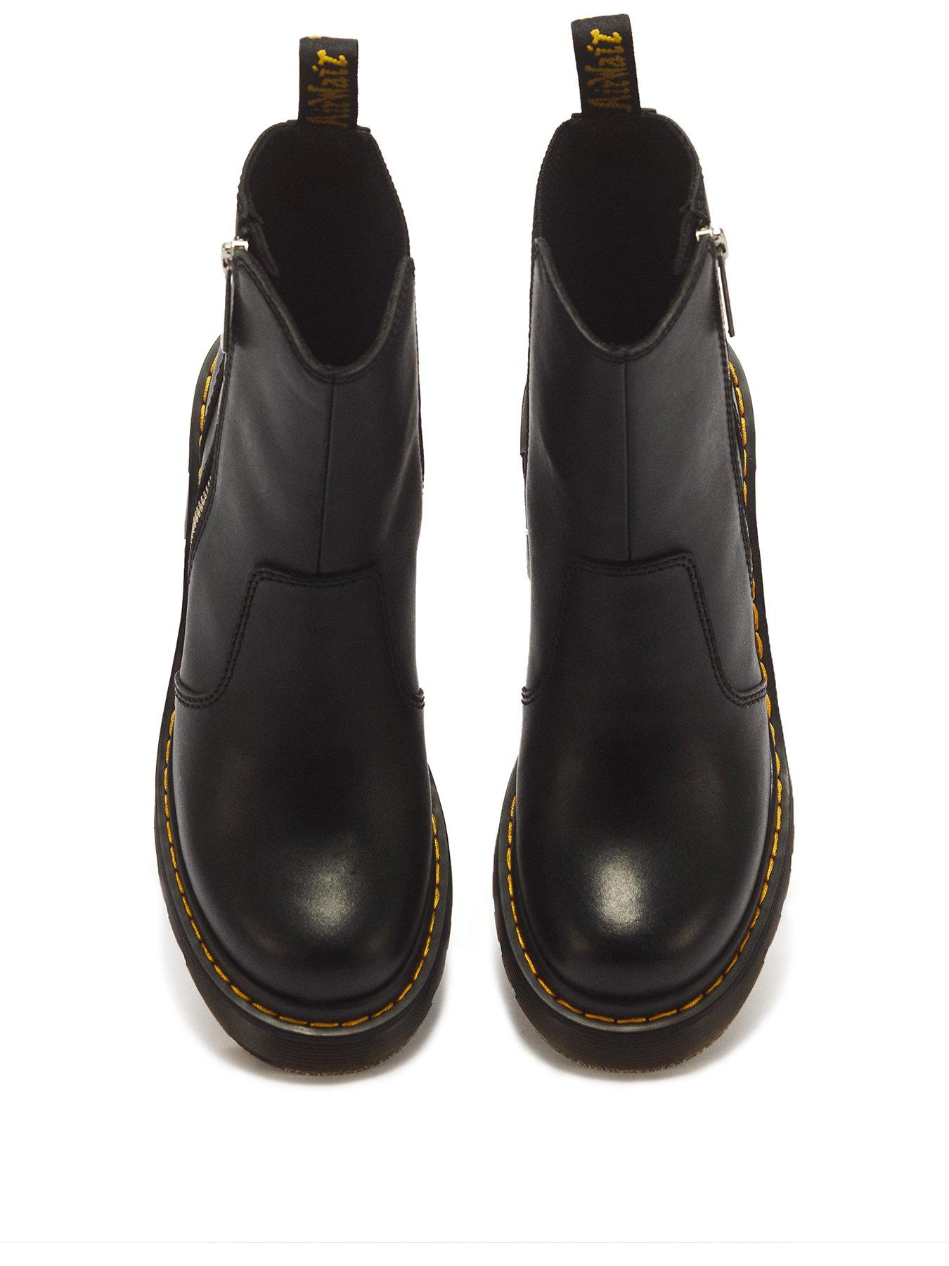 Image 2 of 6 of Dr Martens Jesy Sendal Leather Heels - Black