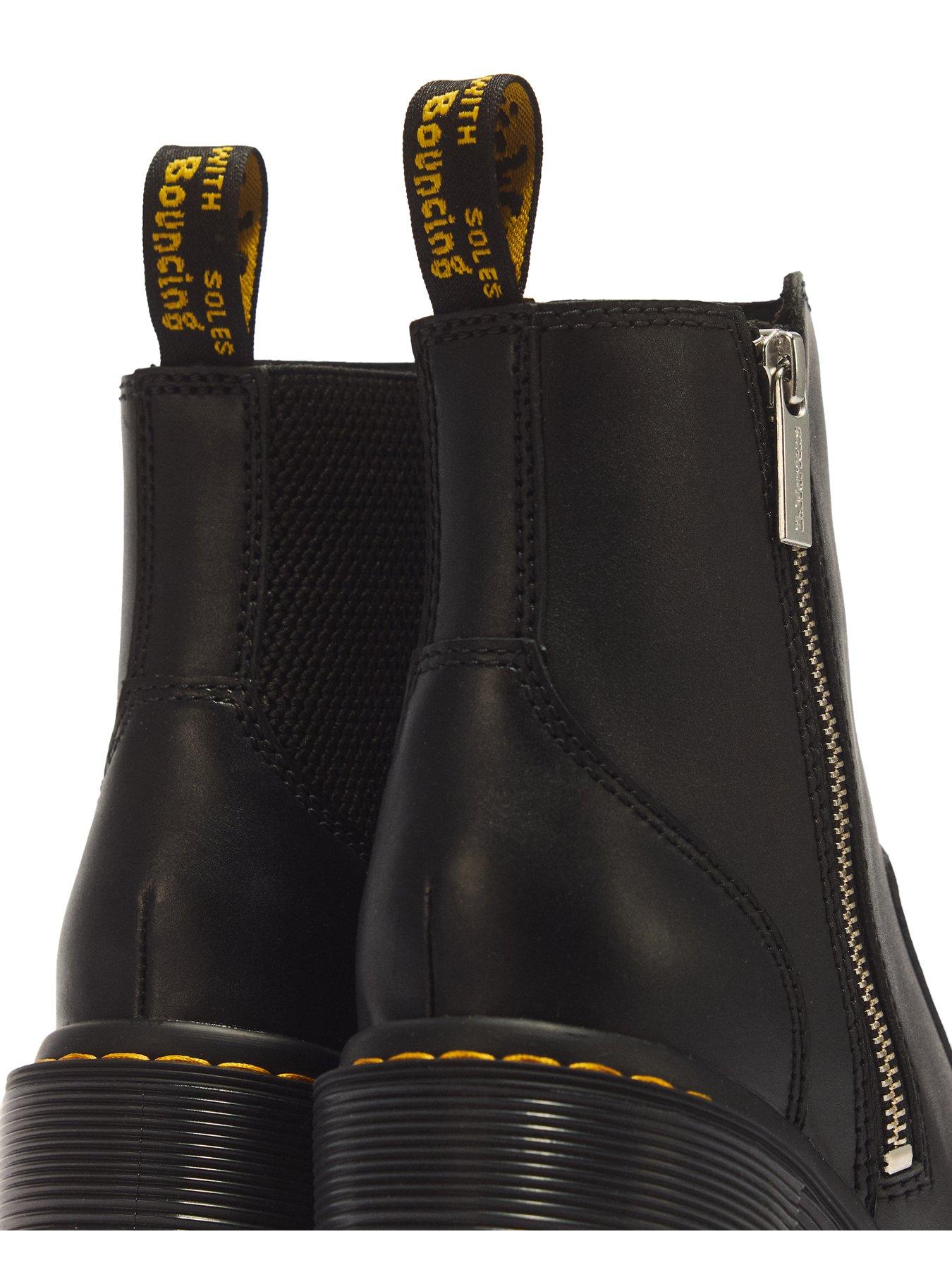 Image 6 of 6 of Dr Martens Jesy Sendal Leather Heels - Black