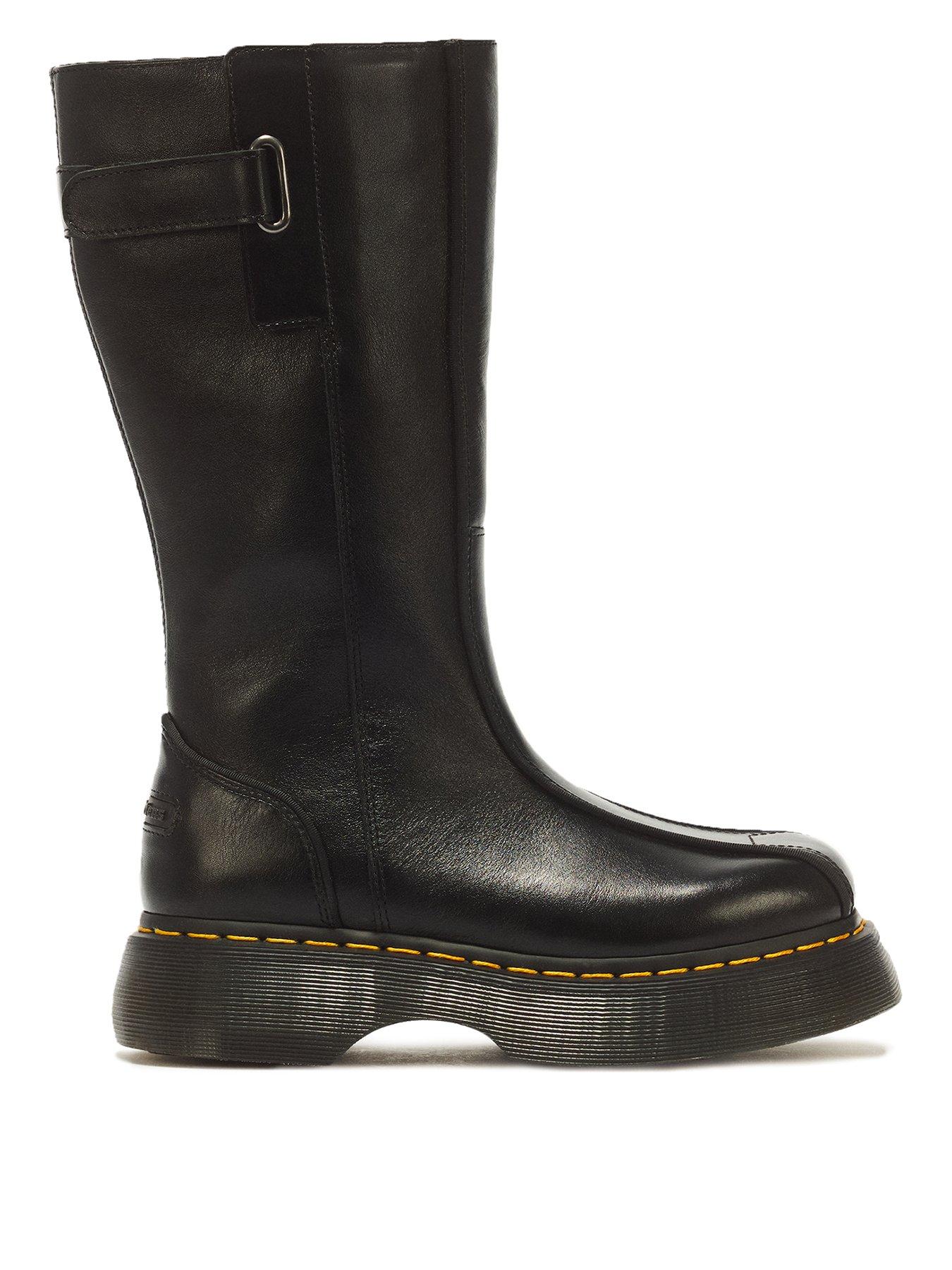 Dr Martens Buzz Hi Wyoming Leather Boots - Black