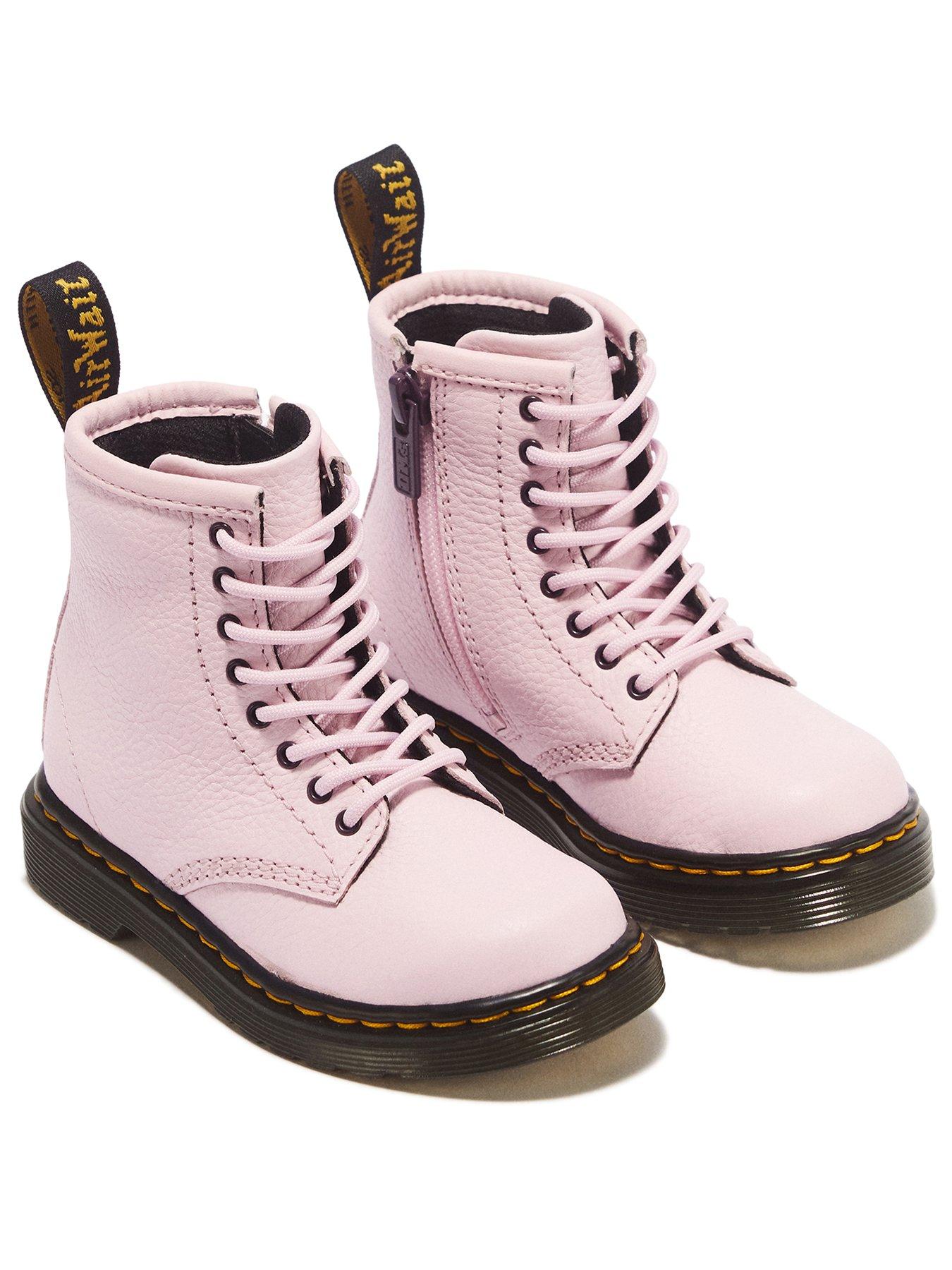 Image 2 of 7 of Dr Martens Toddler 1460 8 Eye Patent Boot - Pink Quartz