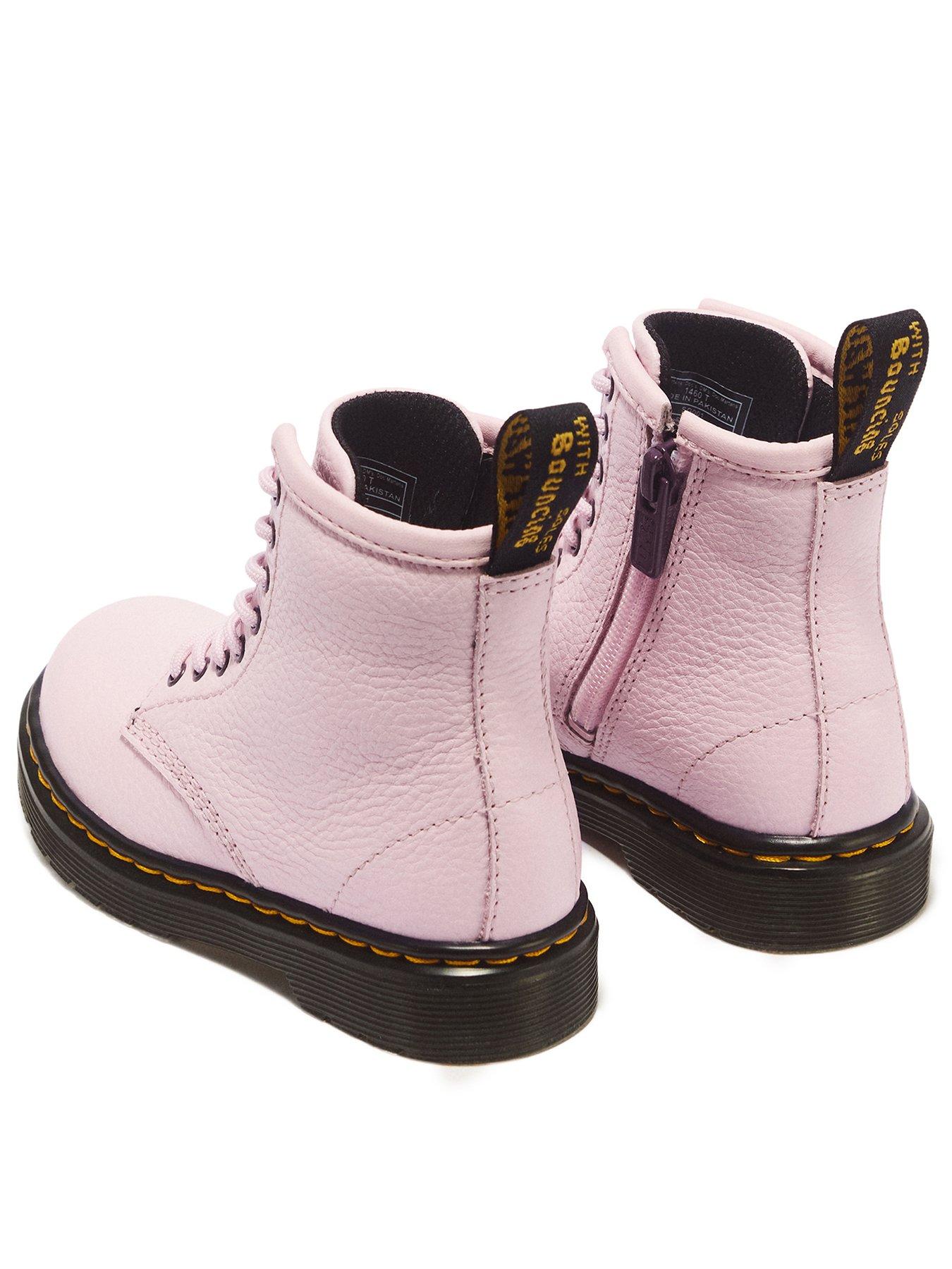 Image 3 of 7 of Dr Martens Toddler 1460 8 Eye Patent Boot - Pink Quartz