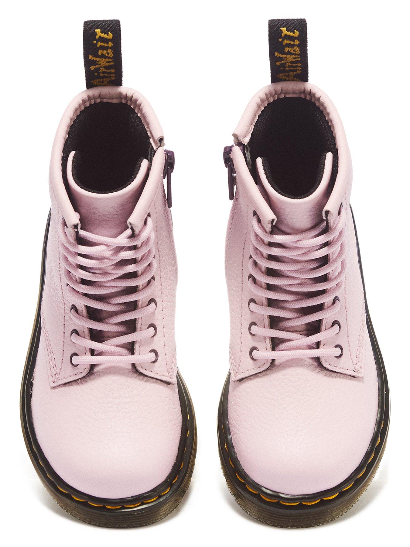 Image 4 of 7 of Dr Martens Toddler 1460 8 Eye Patent Boot - Pink Quartz