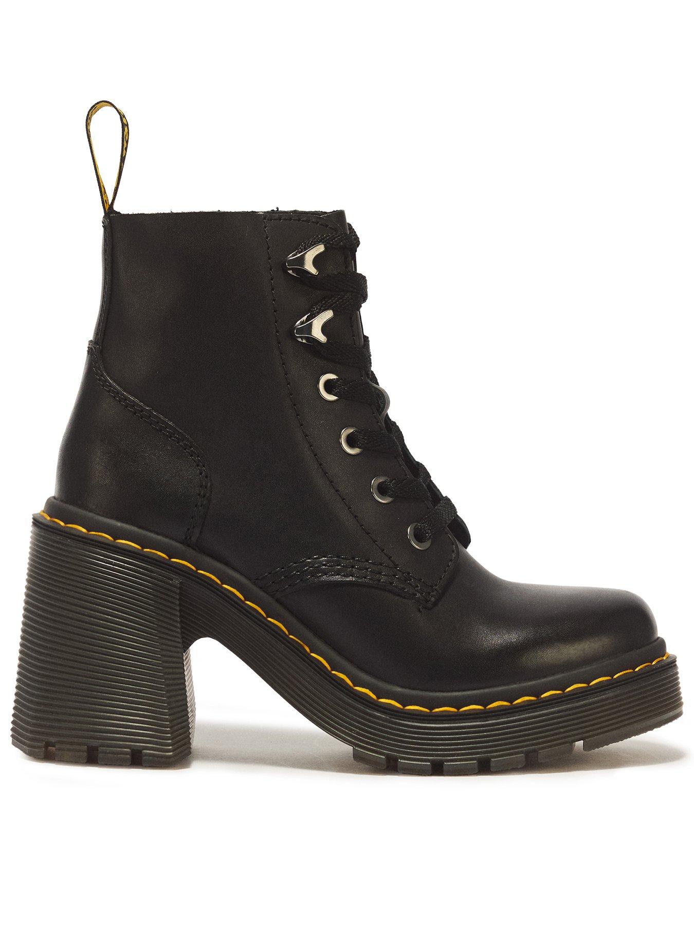 Image 1 of 7 of Dr Martens Jesy 6 Eye Boot - Black
