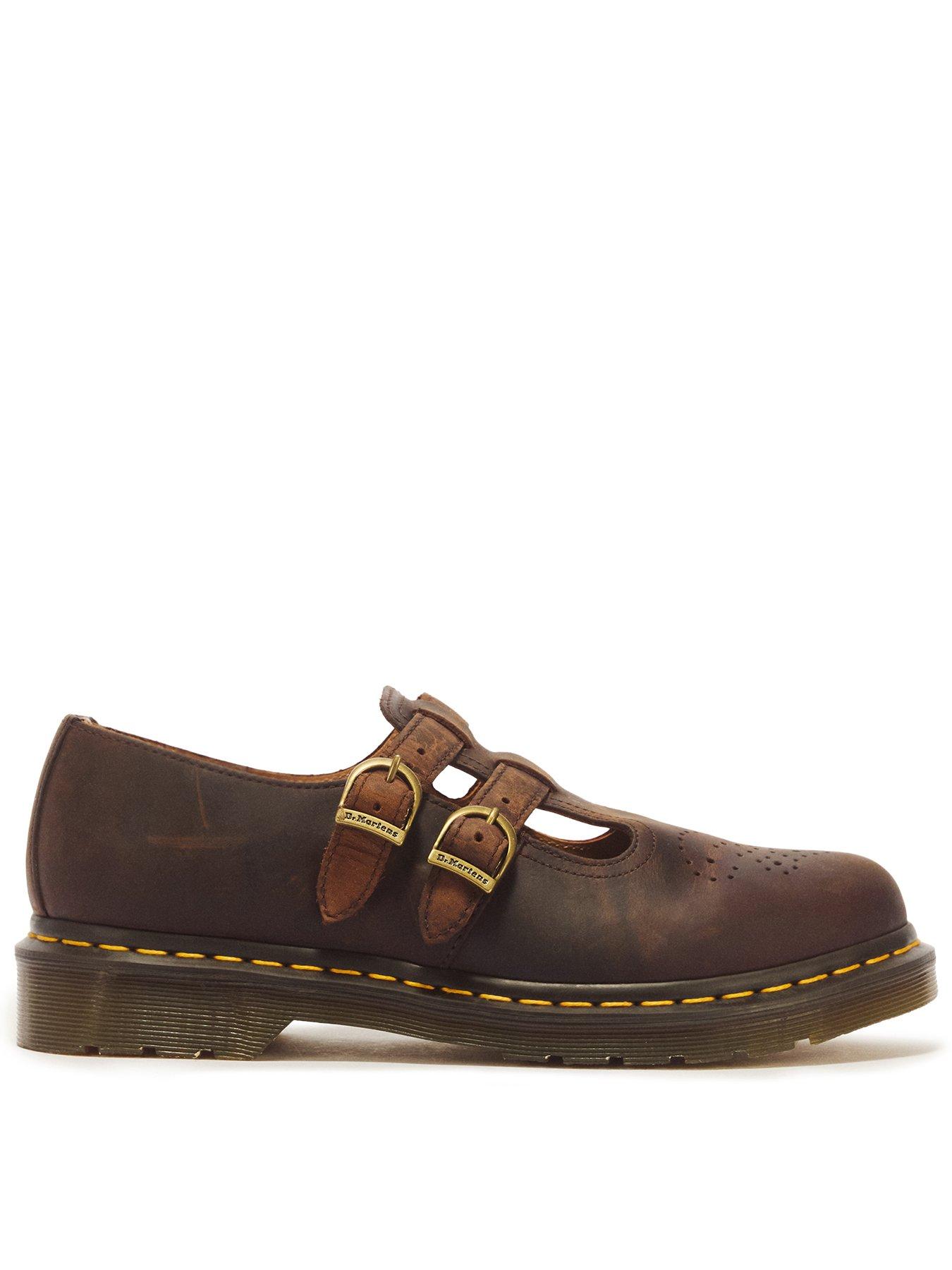 Image 1 of 7 of Dr Martens Womens 8065 Double Buckle Goodyear Welted Mary Jane Shoes - Black