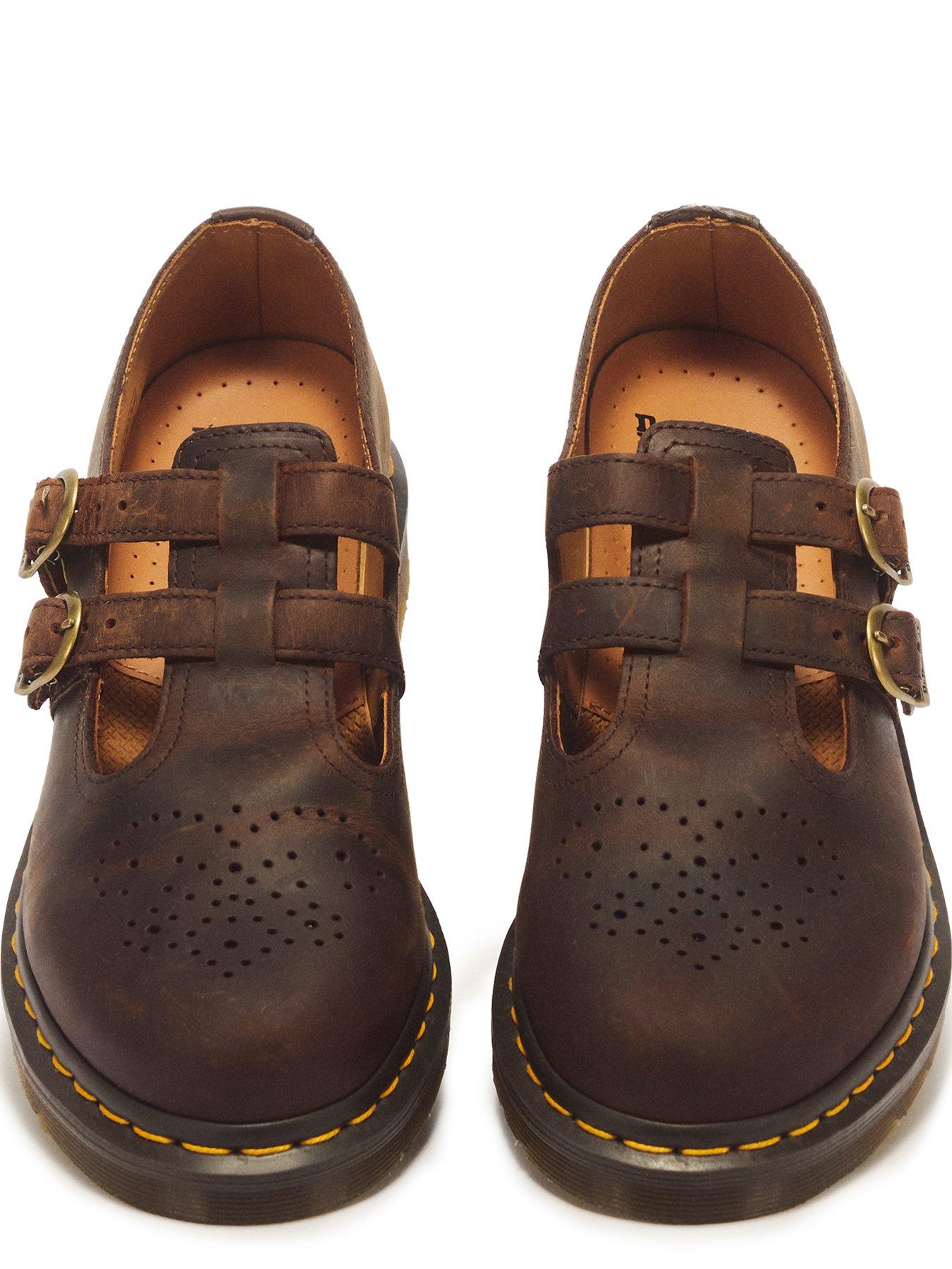 Image 4 of 7 of Dr Martens Womens 8065 Double Buckle Goodyear Welted Mary Jane Shoes - Black