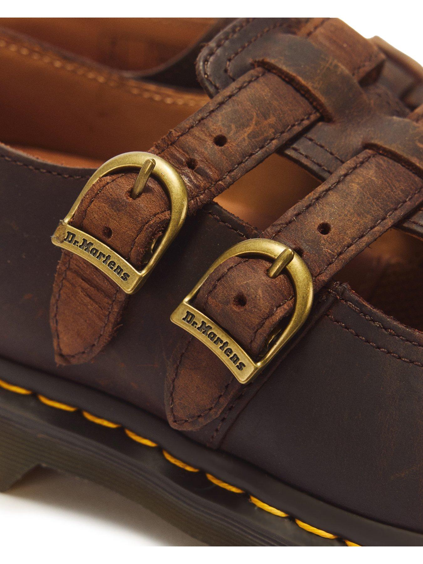 Image 6 of 7 of Dr Martens Womens 8065 Double Buckle Goodyear Welted Mary Jane Shoes - Black