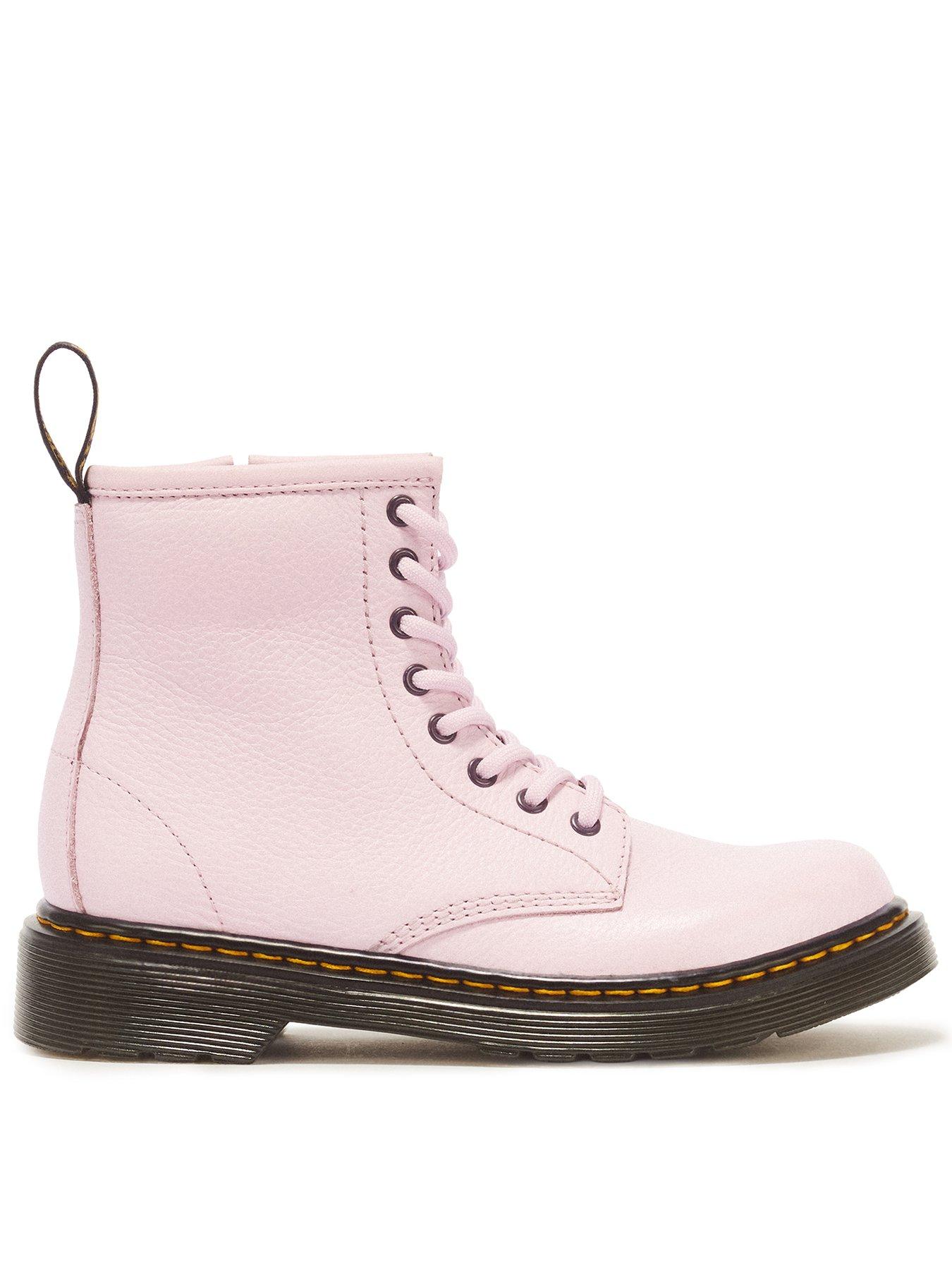 Image 1 of 6 of Dr Martens Junior 1460 8 Eye Patent Boot - Pink Quartz