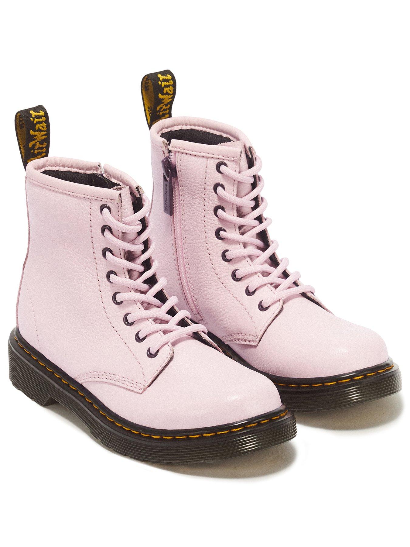 Image 2 of 6 of Dr Martens Junior 1460 8 Eye Patent Boot - Pink Quartz