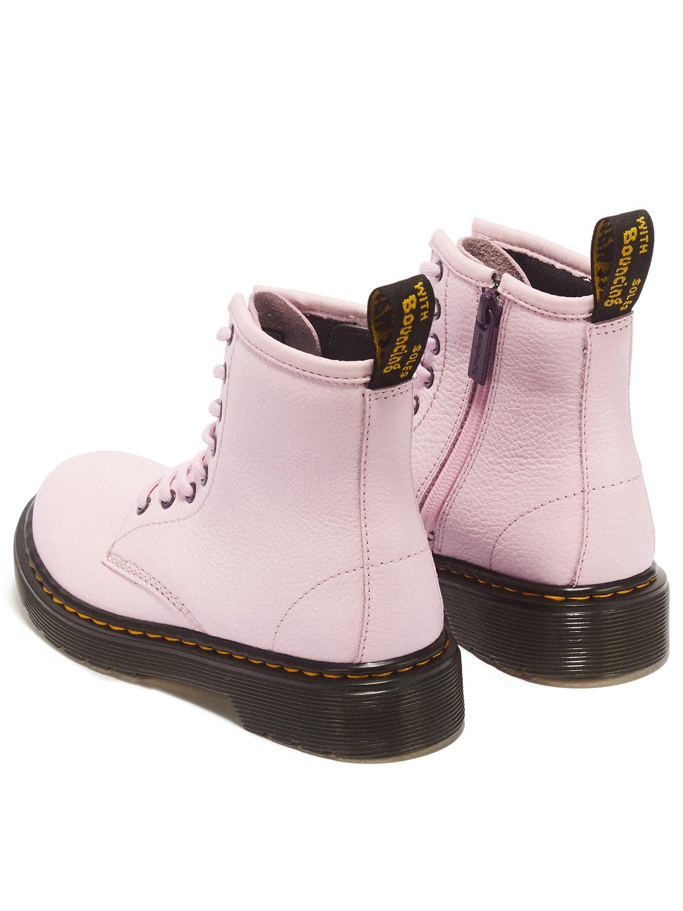 Image 3 of 6 of Dr Martens Junior 1460 8 Eye Patent Boot - Pink Quartz