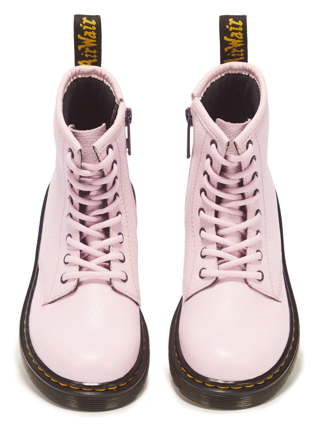 Image 4 of 6 of Dr Martens Junior 1460 8 Eye Patent Boot - Pink Quartz