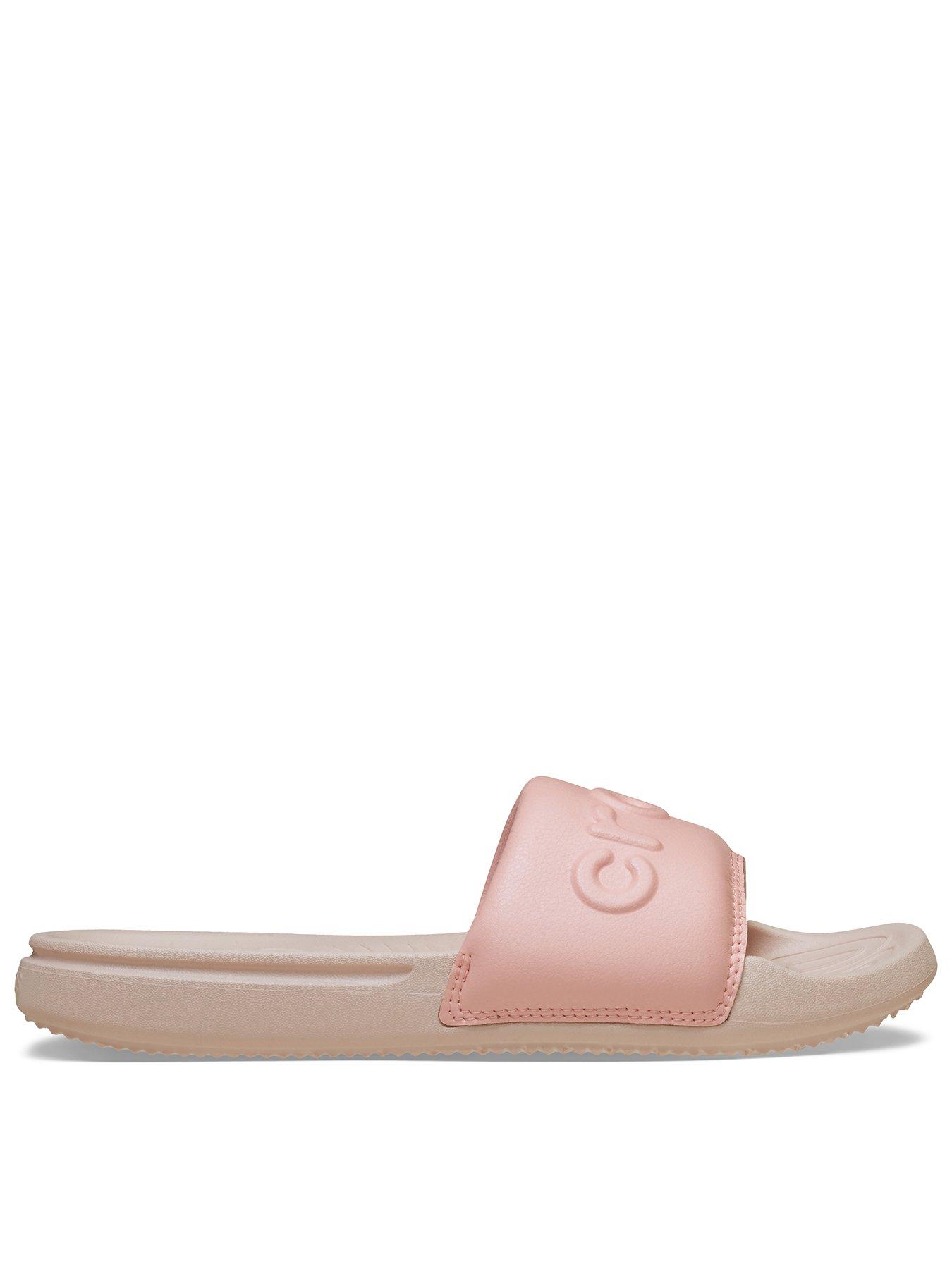 Image 1 of 6 of Crocs Powder All Day Sliders - Pink