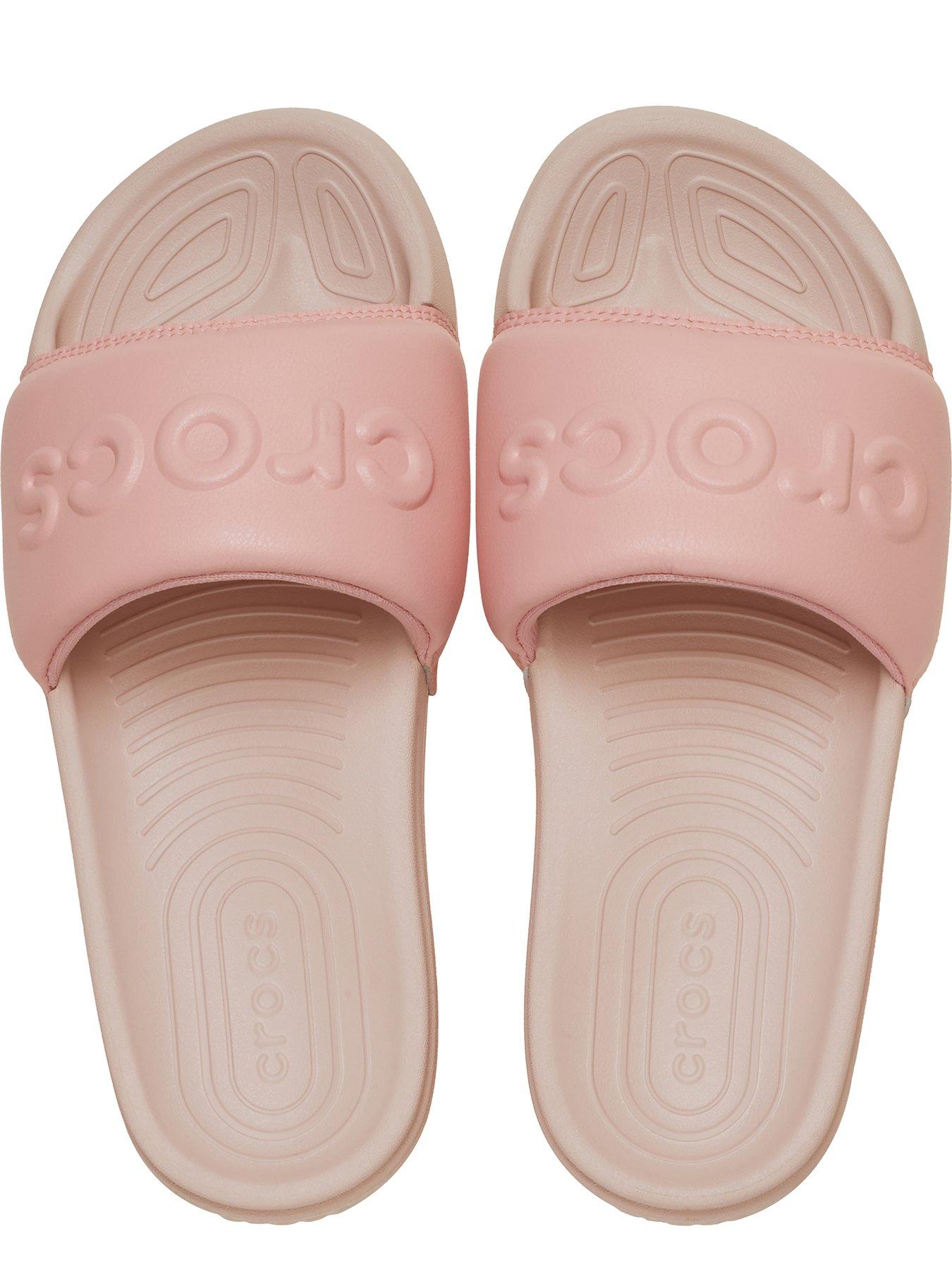 Image 4 of 6 of Crocs Powder All Day Sliders - Pink