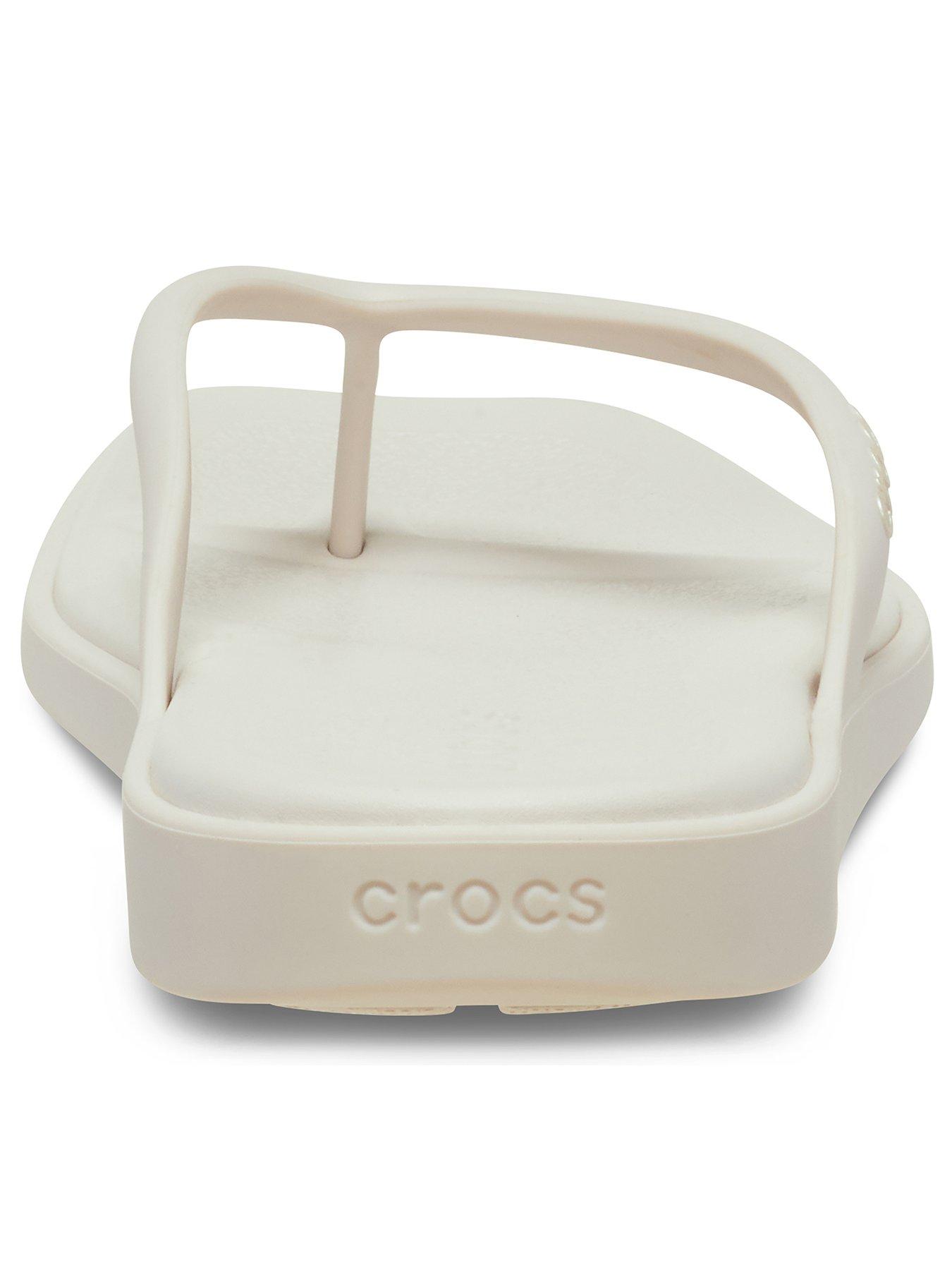 Image 3 of 6 of Crocs Miami Flip Flops - Cocoa Cream