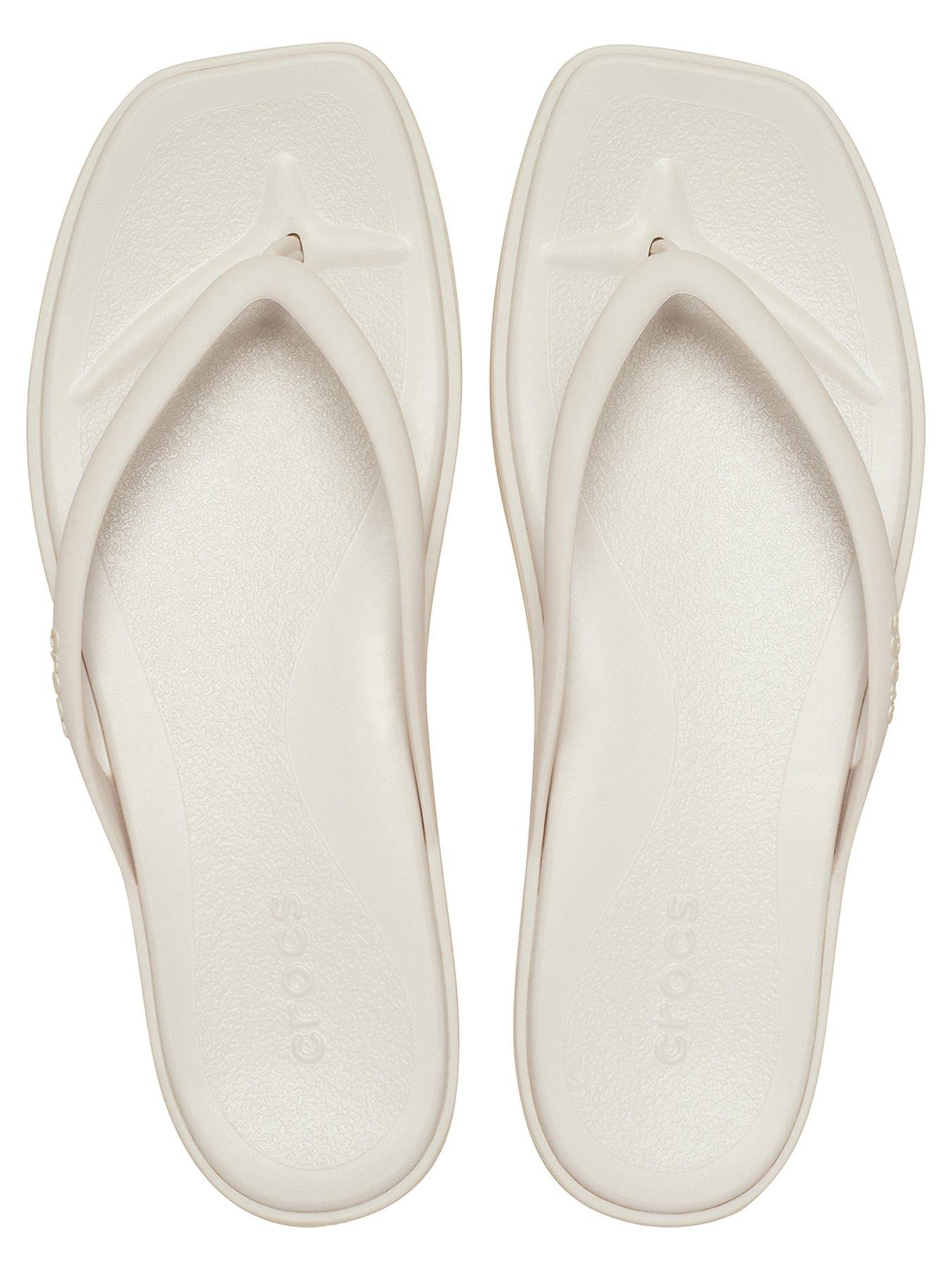 Image 4 of 6 of Crocs Miami Flip Flops - Cocoa Cream