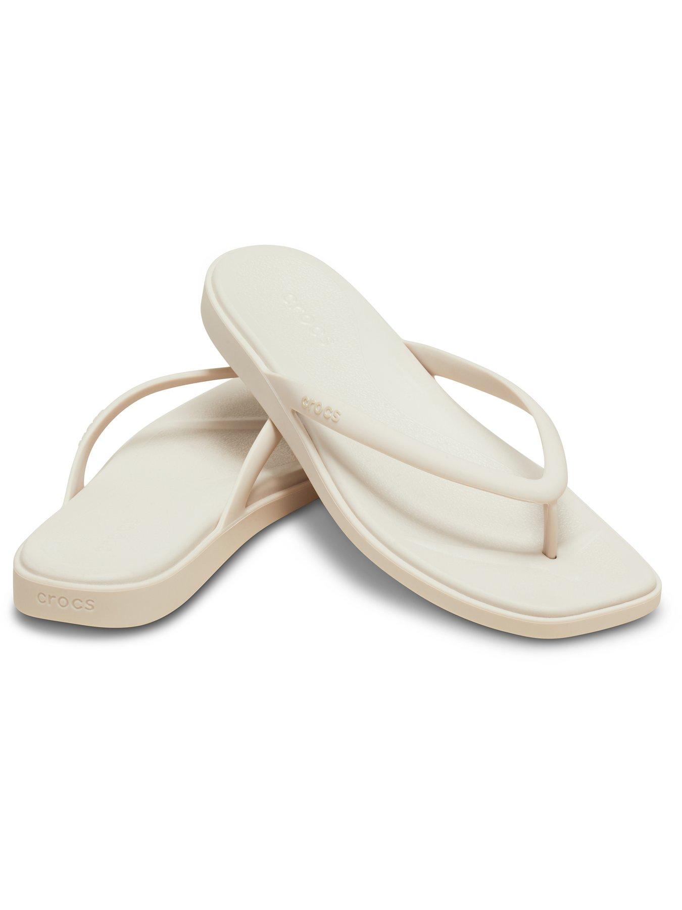 Image 6 of 6 of Crocs Miami Flip Flops - Cocoa Cream