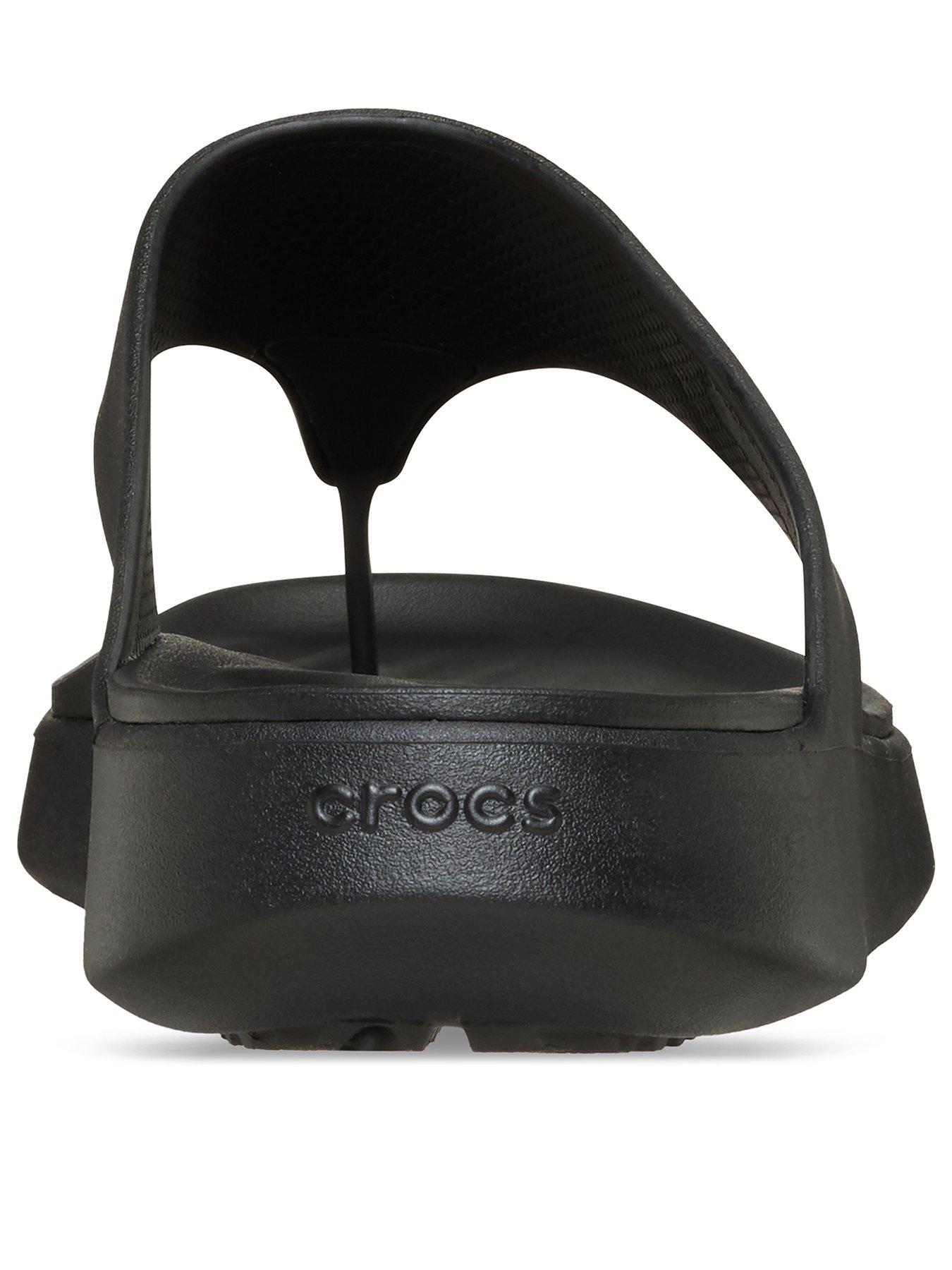 Image 2 of 3 of Crocs Getaway Triangle Flip Sandal - Black