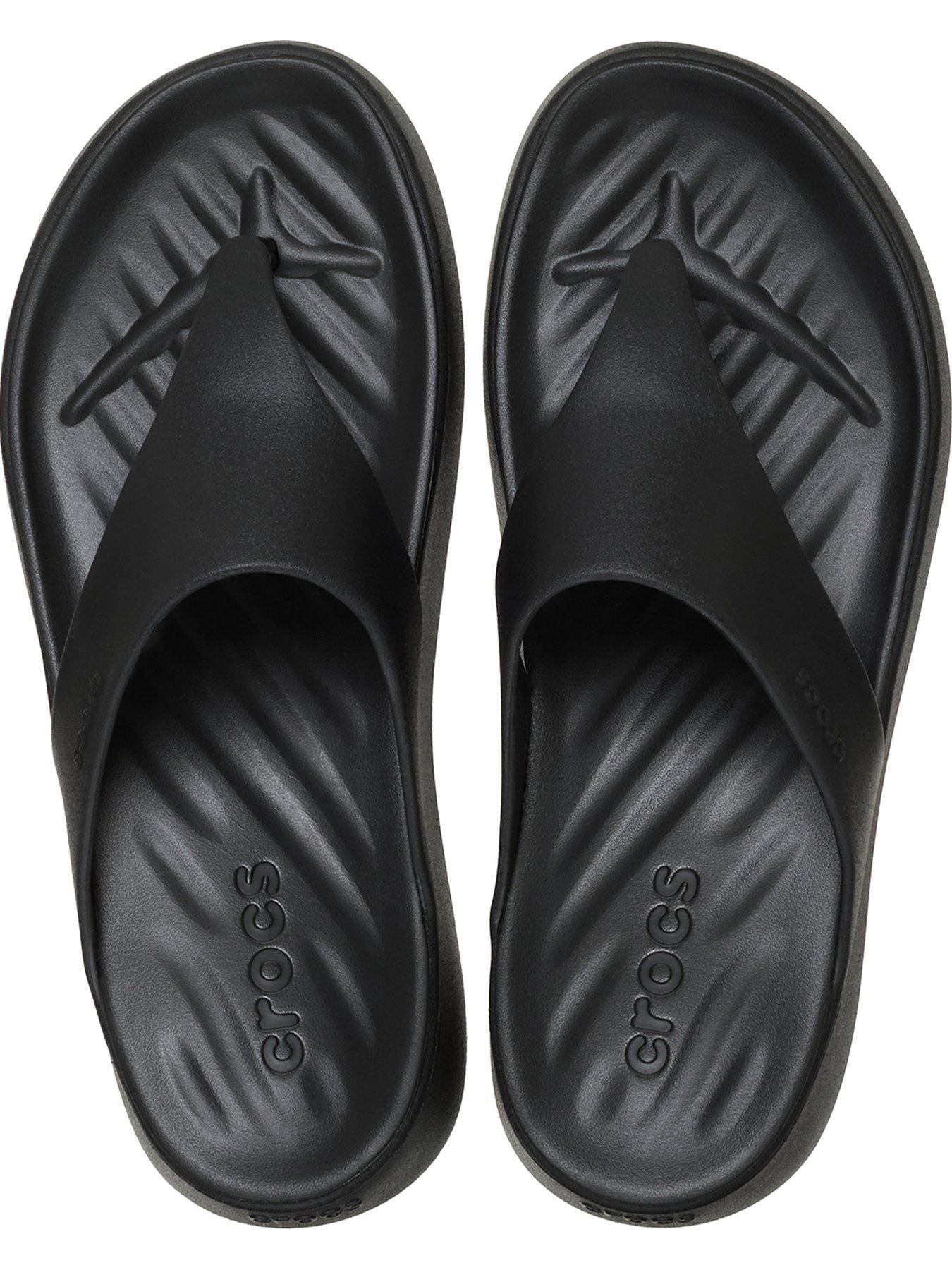 Image 3 of 3 of Crocs Getaway Triangle Flip Sandal - Black