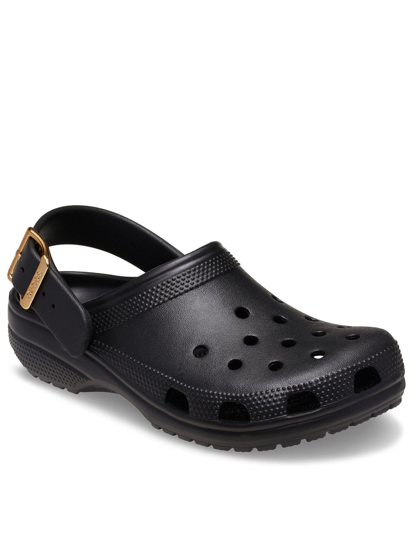 Image 2 of 4 of Crocs Classic Metallic Buckle Clog - Black