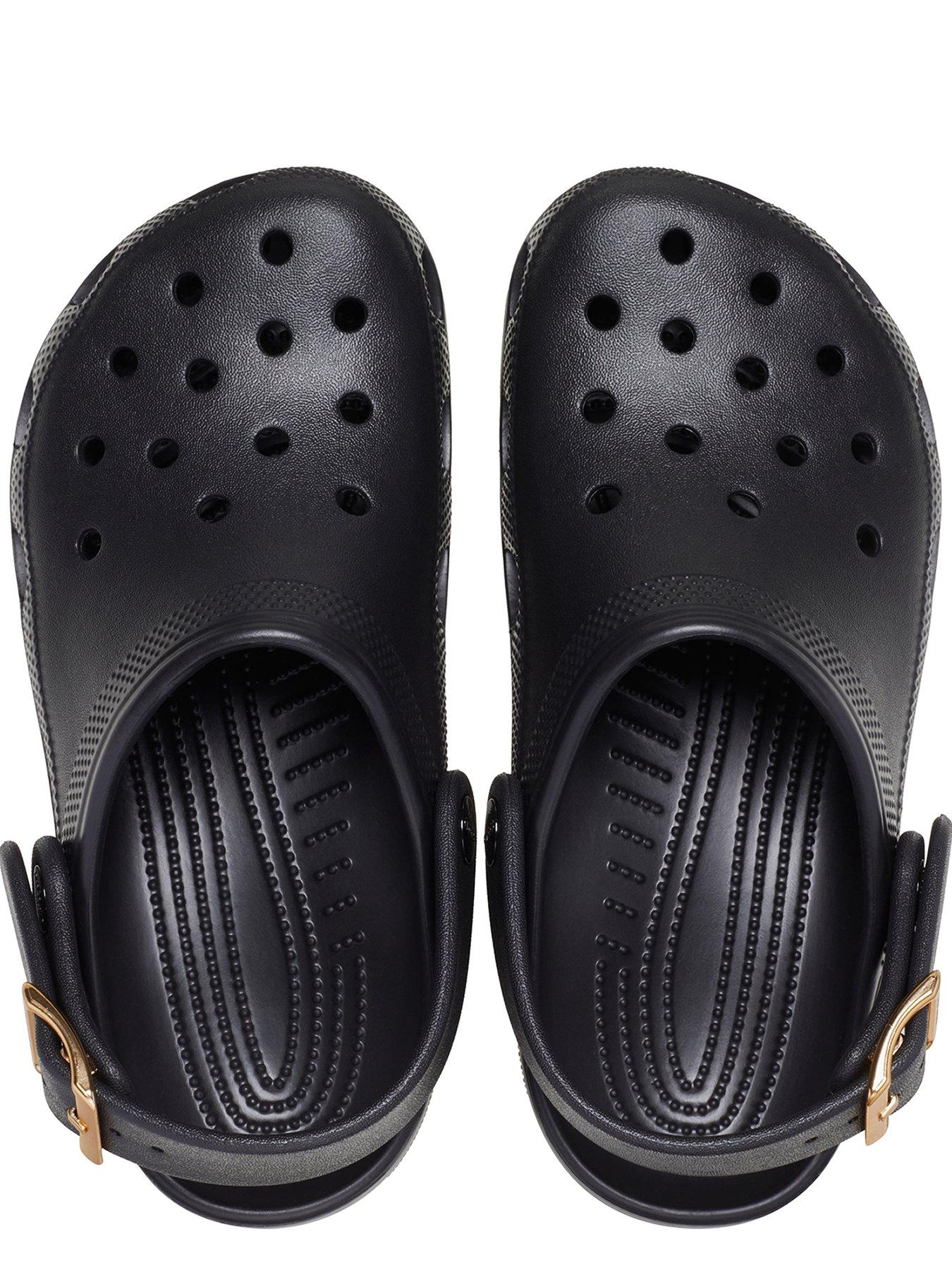 Image 3 of 4 of Crocs Classic Metallic Buckle Clog - Black